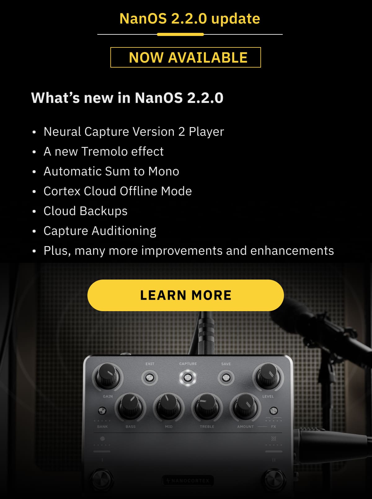 What’s new in NanOS 2.2.0  LEARN MORE