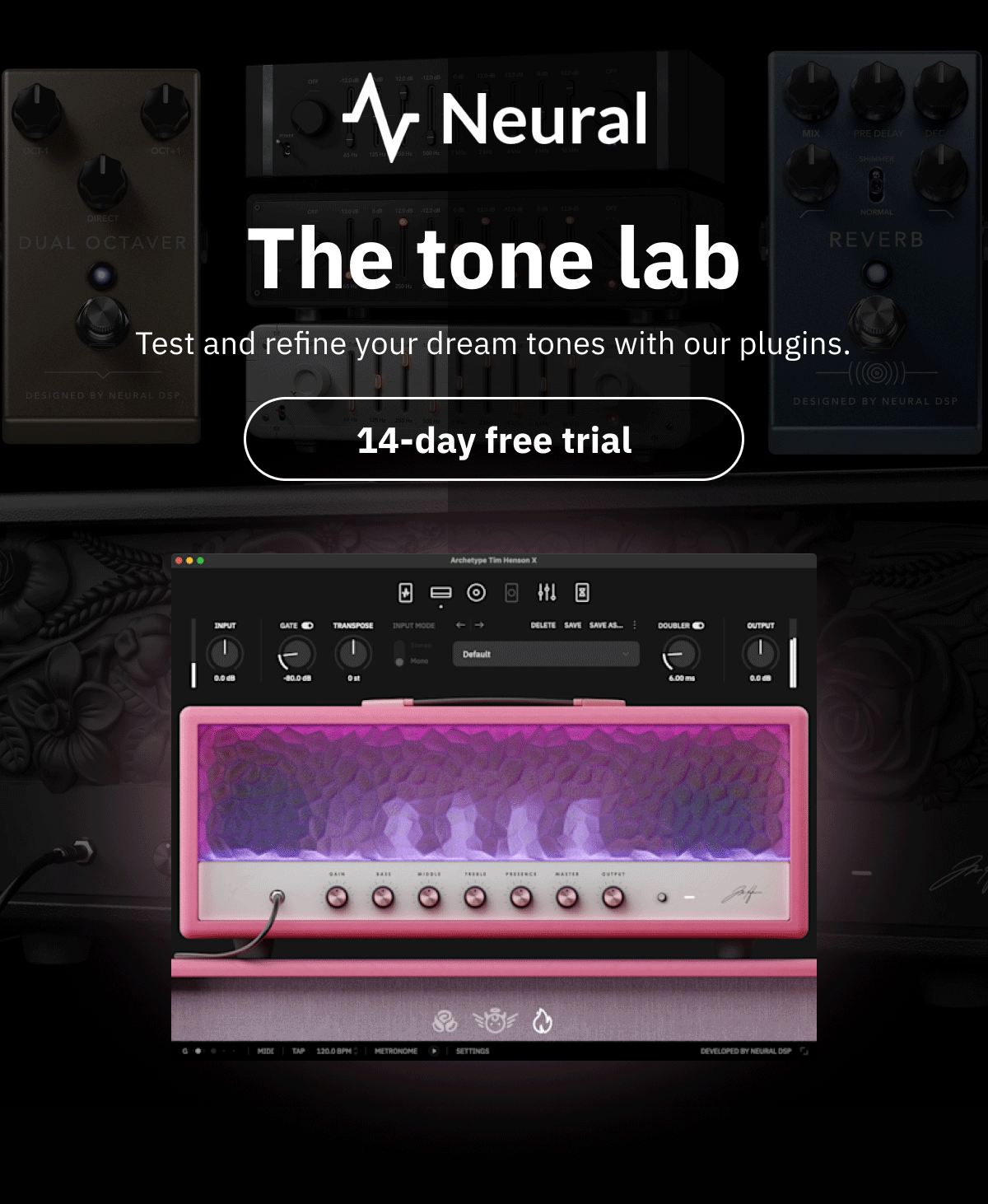 The tone lab Test and refine your dream tones with our plugins.
