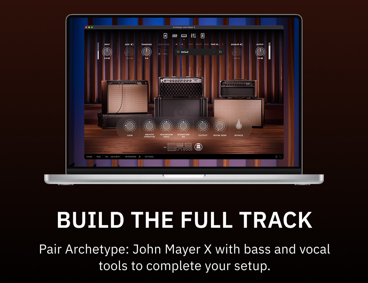 Build the full track Pair Archetype: John Mayer X with bass and vocal tools to complete your setup.
