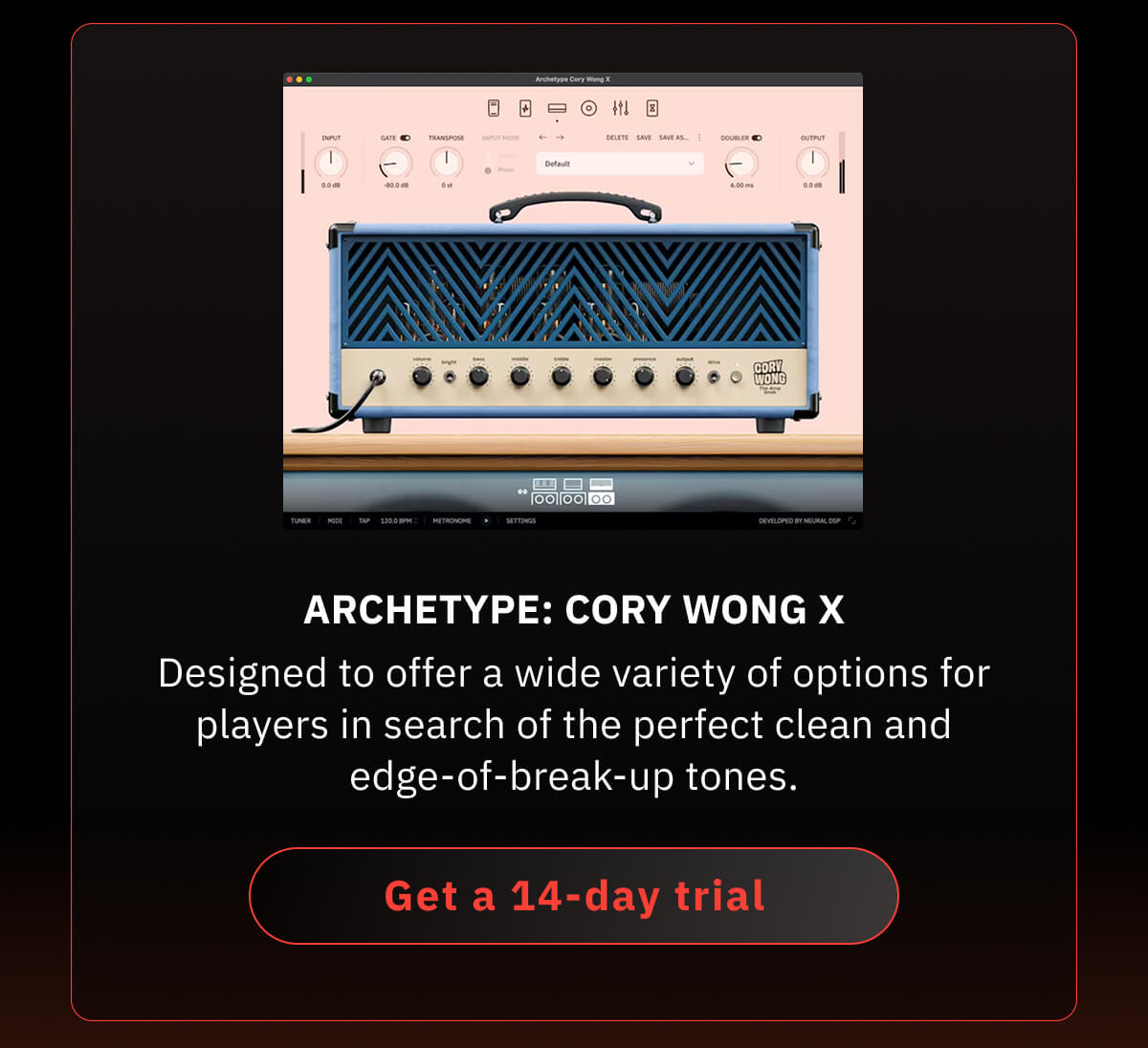 Archetype: Cory Wong X Designed to offer a wide variety of options for players in search of the perfect clean and edge-of-break-up tones.