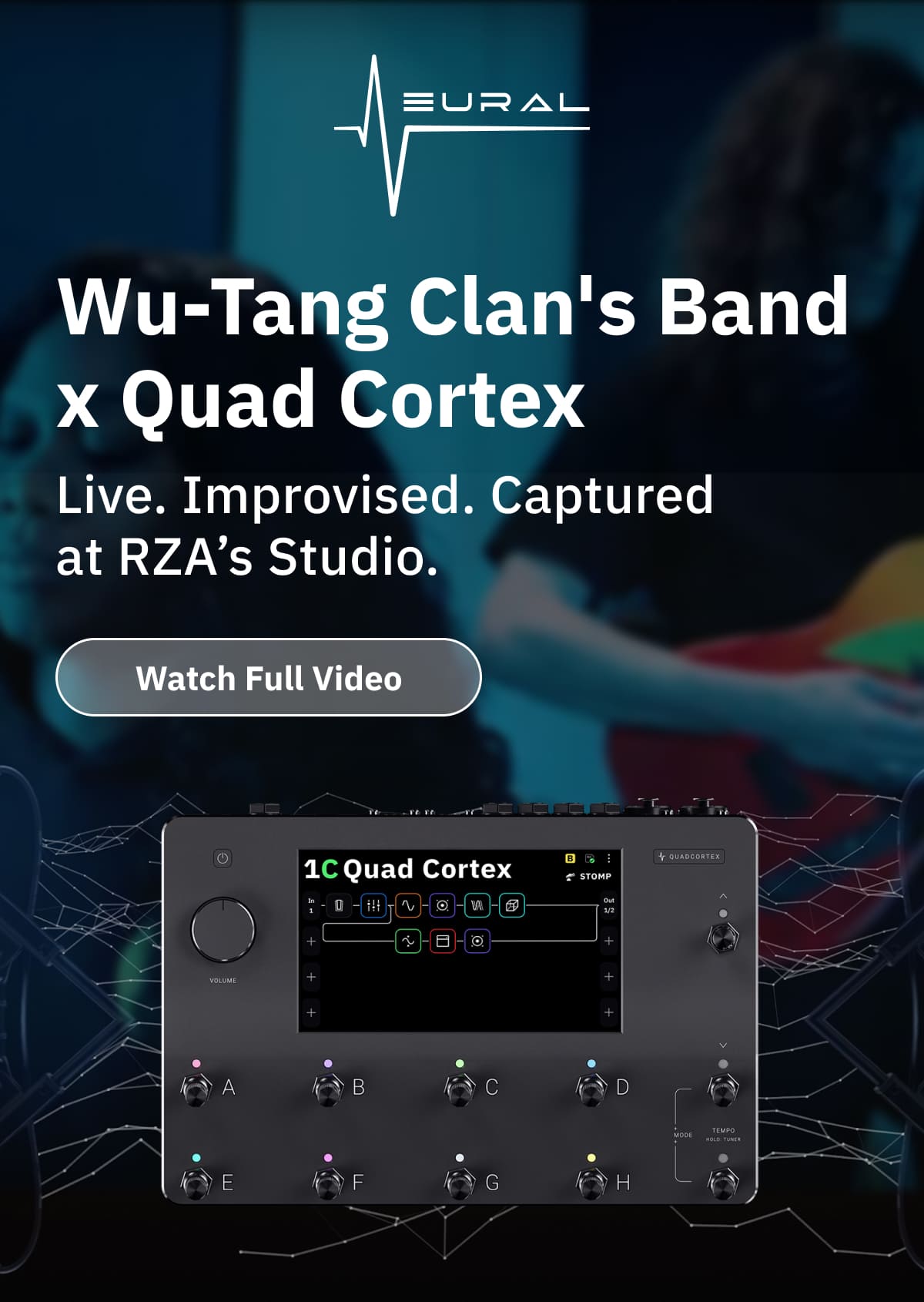 Wu-Tang Clan x Quad Cortex. Live. Improvised. Captured at RZA’s Studio.
