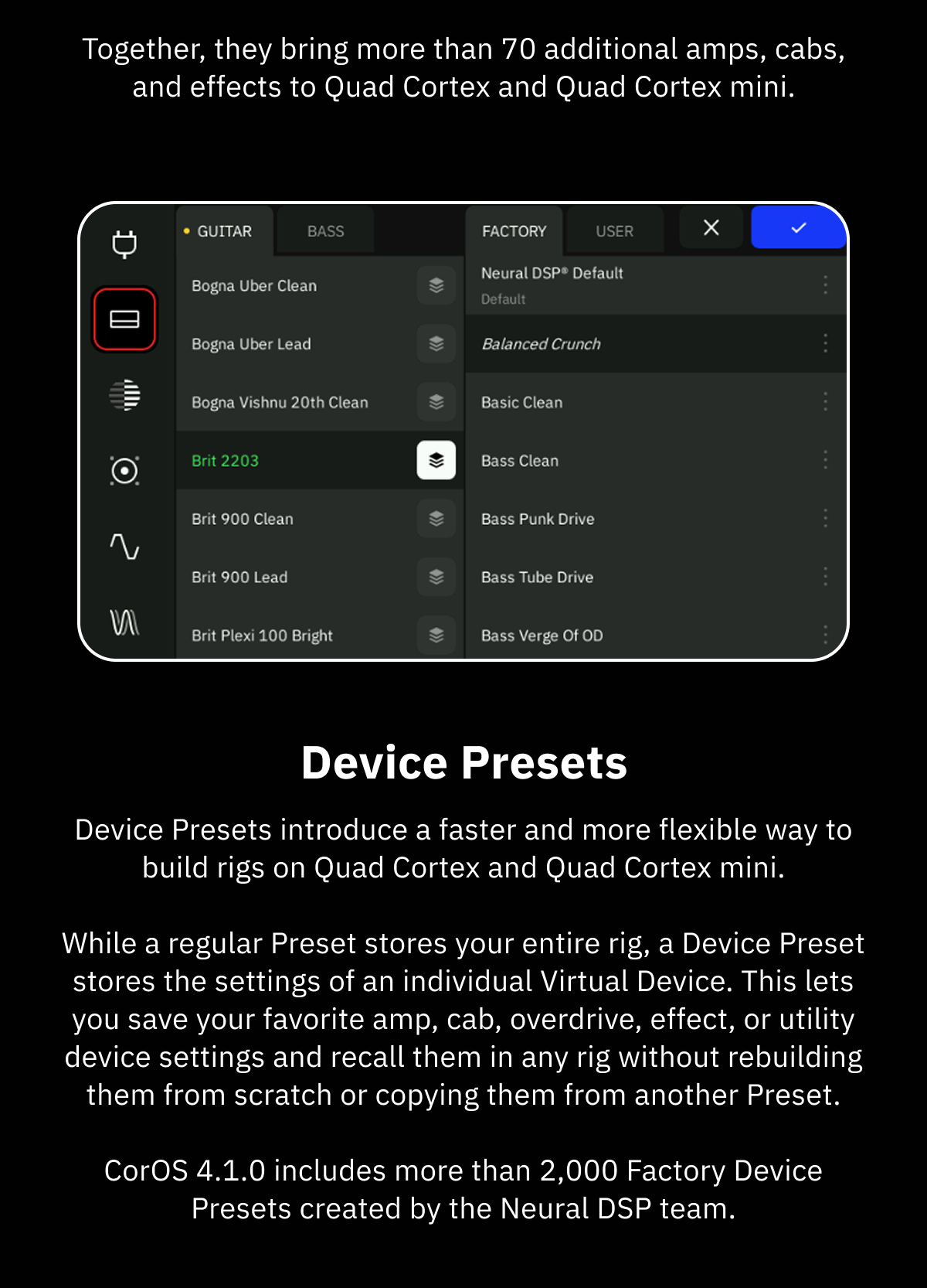 Device Presets