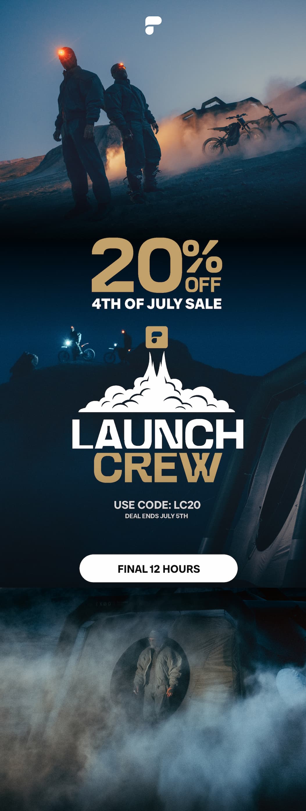 4th of July Launch Crew Sale! 20% OFF