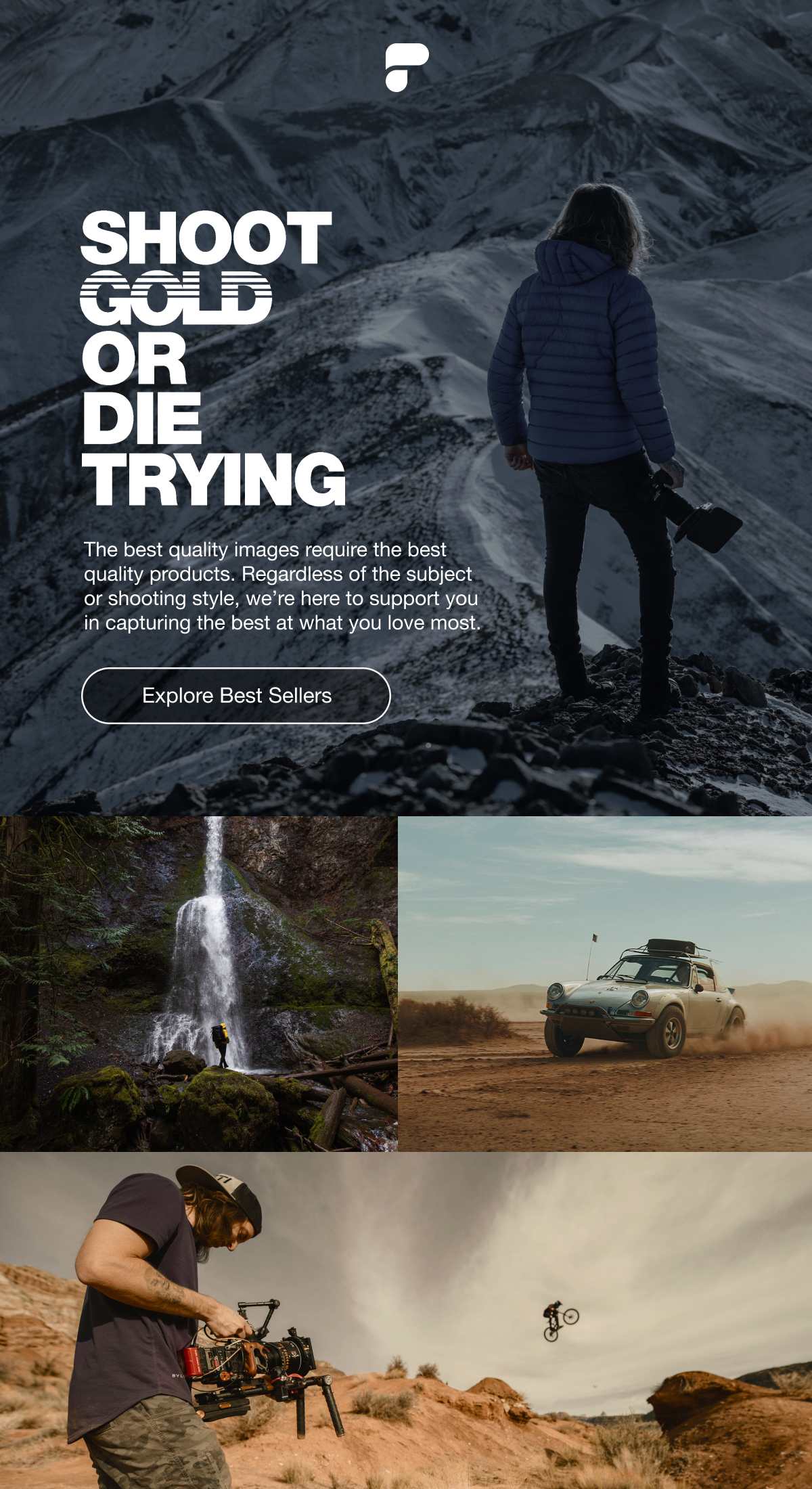 Shoot Gold or Die Trying | The best quality images require the best quality products. Regardless of the subject or shooting style, we're here to support you in capturing the best at what you love most. | Explore Best Sellers