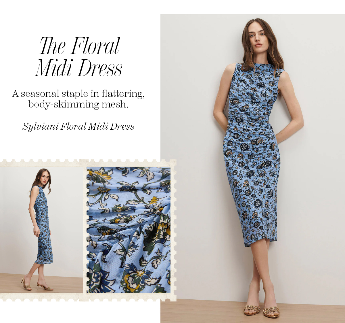 Sylviani Floral Midi Dress