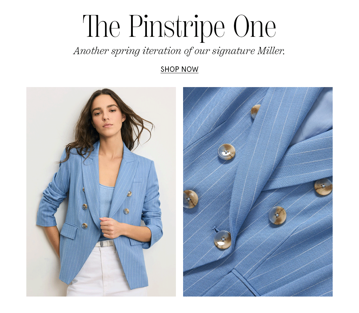 Miller Pinstripe Dickey Jacket