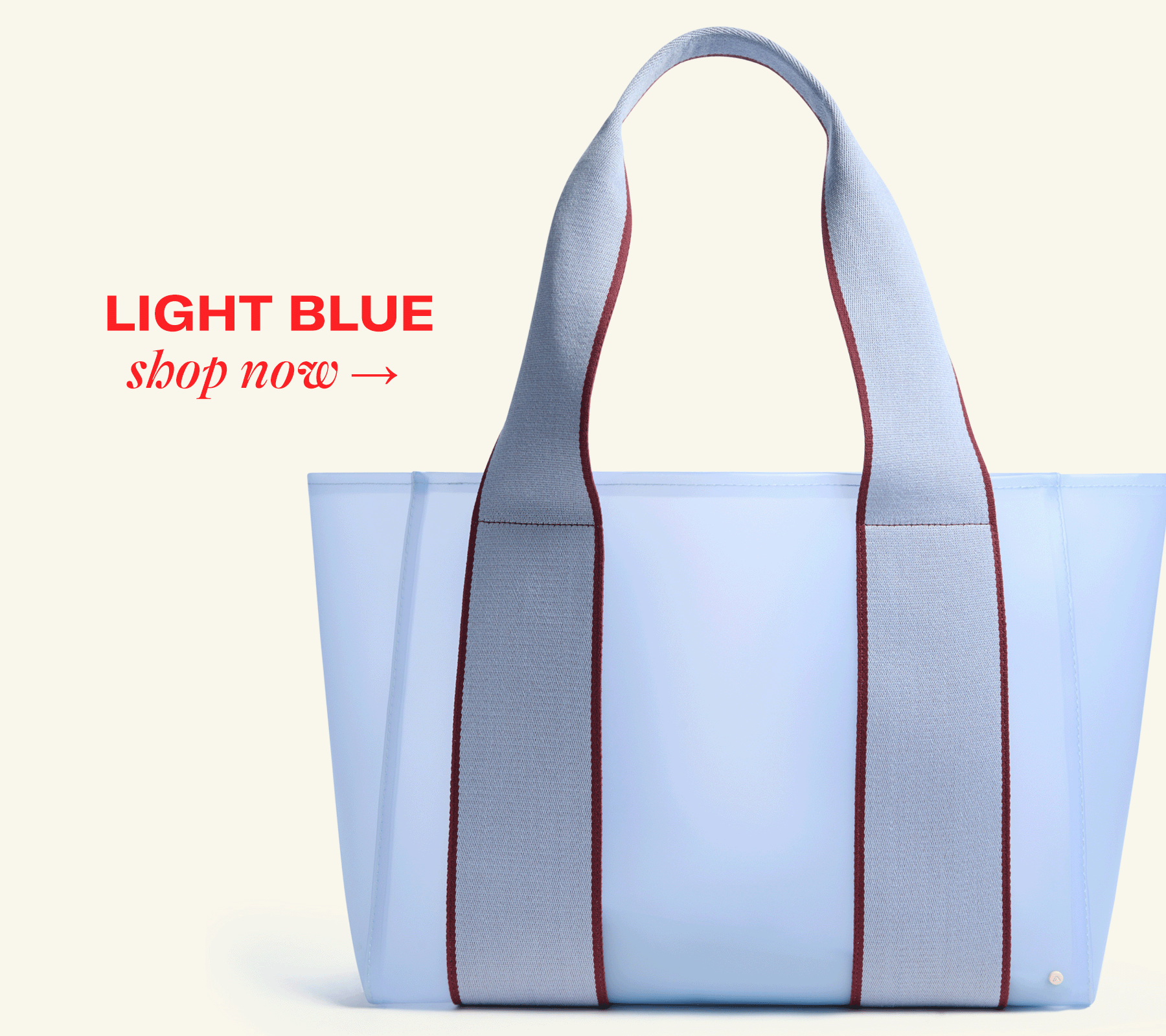 Shop Wellington Cabana Tote Light Blue
