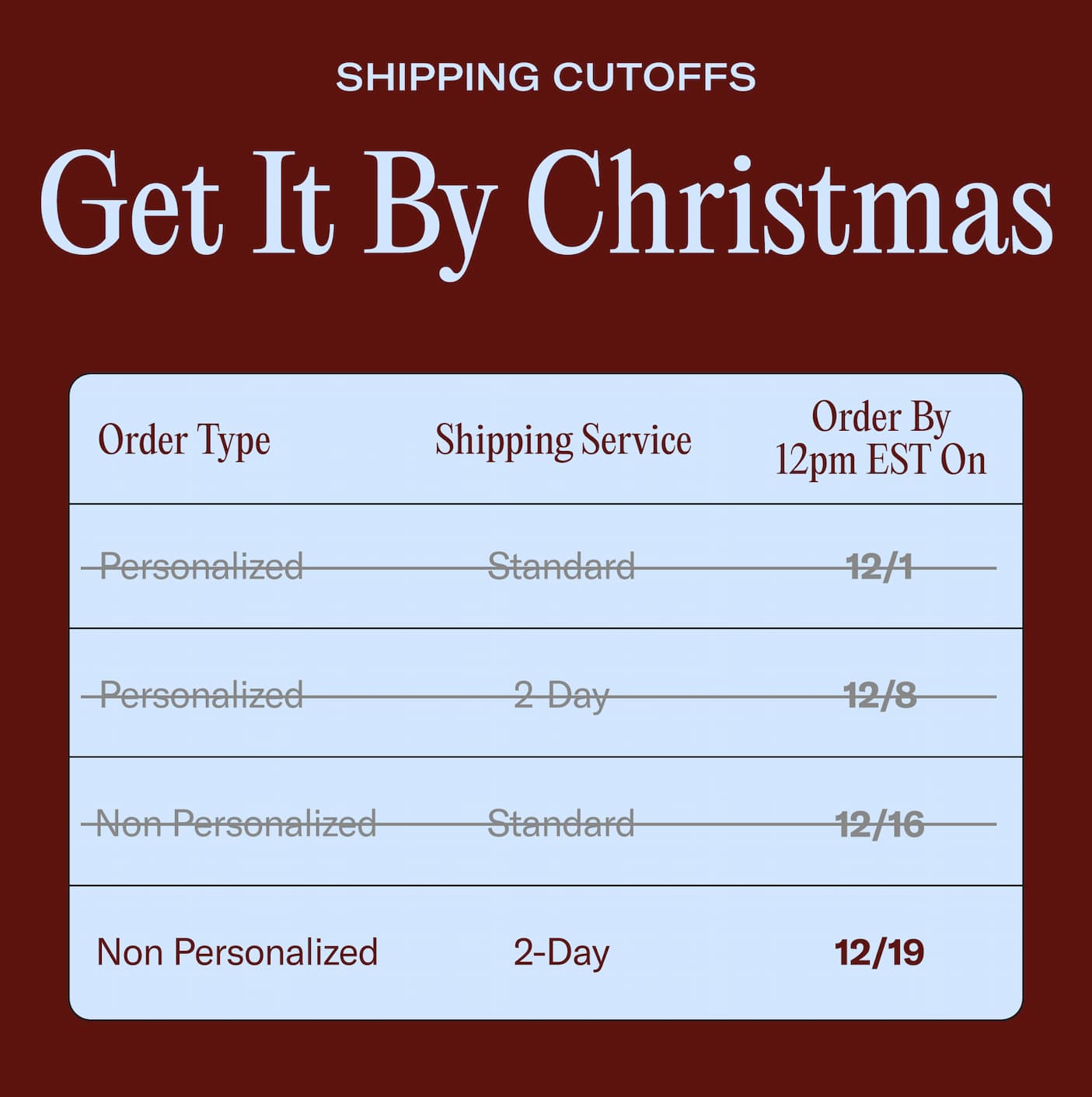 Last Chance with code BF25