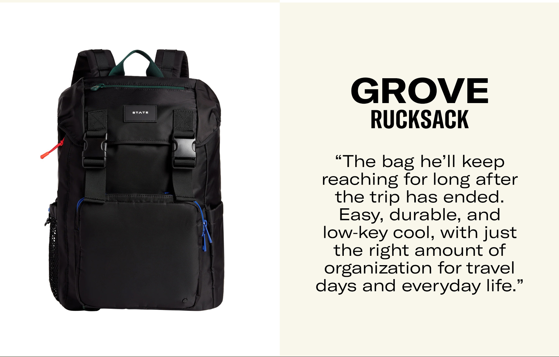 Grove Rucksack Black