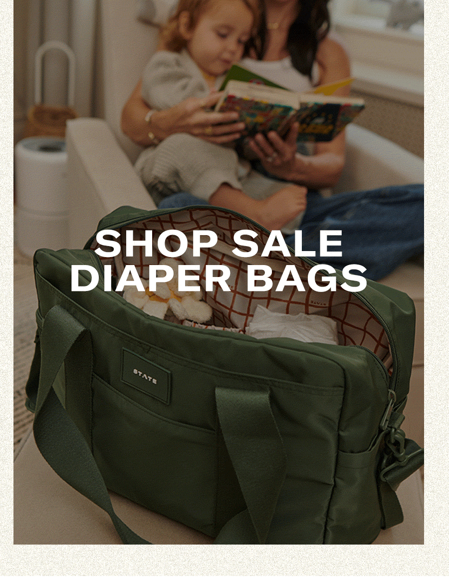 up to 70% off diaper bags