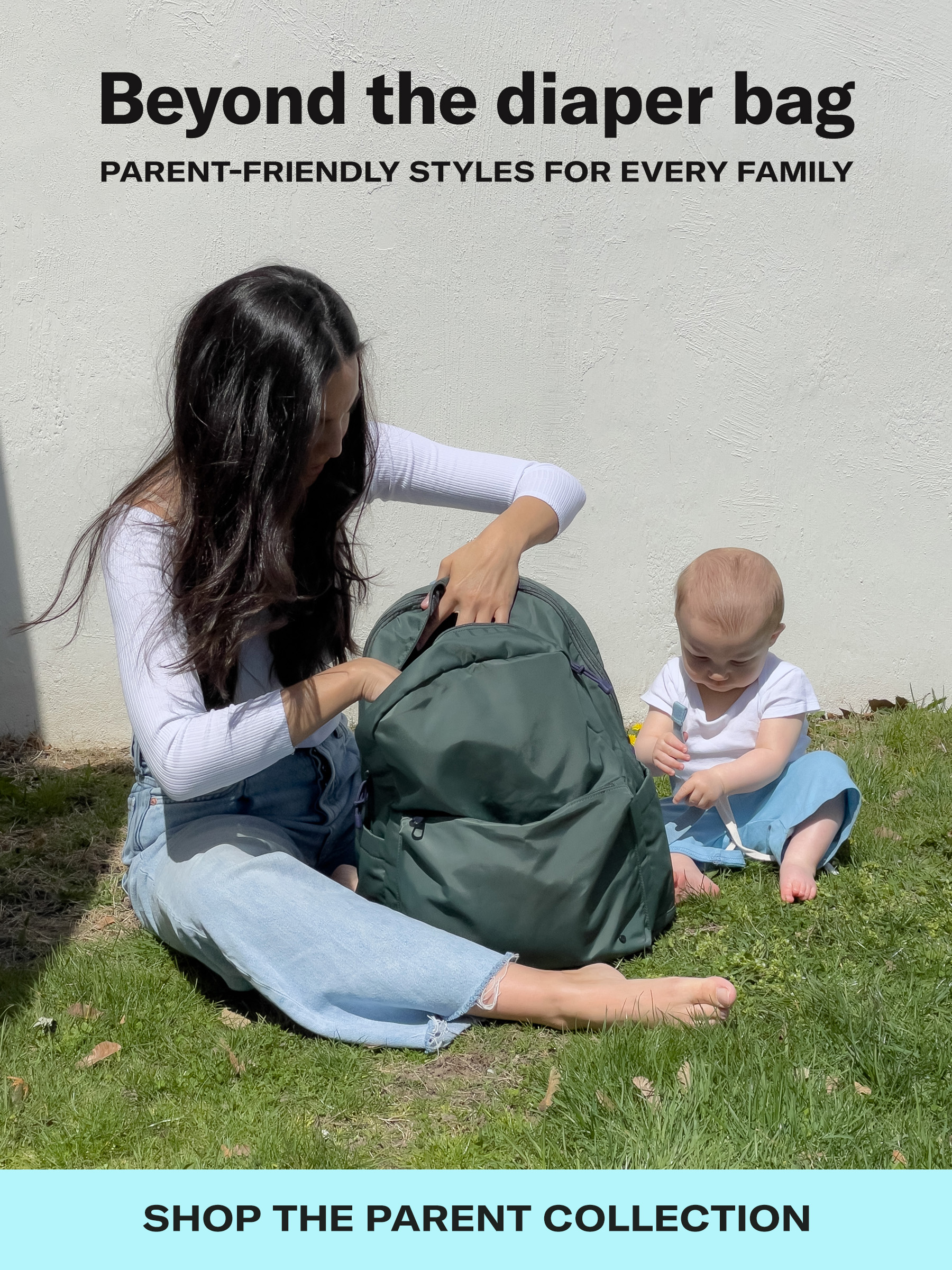 Beyond the diaper bag, parent-friendly styles for every family