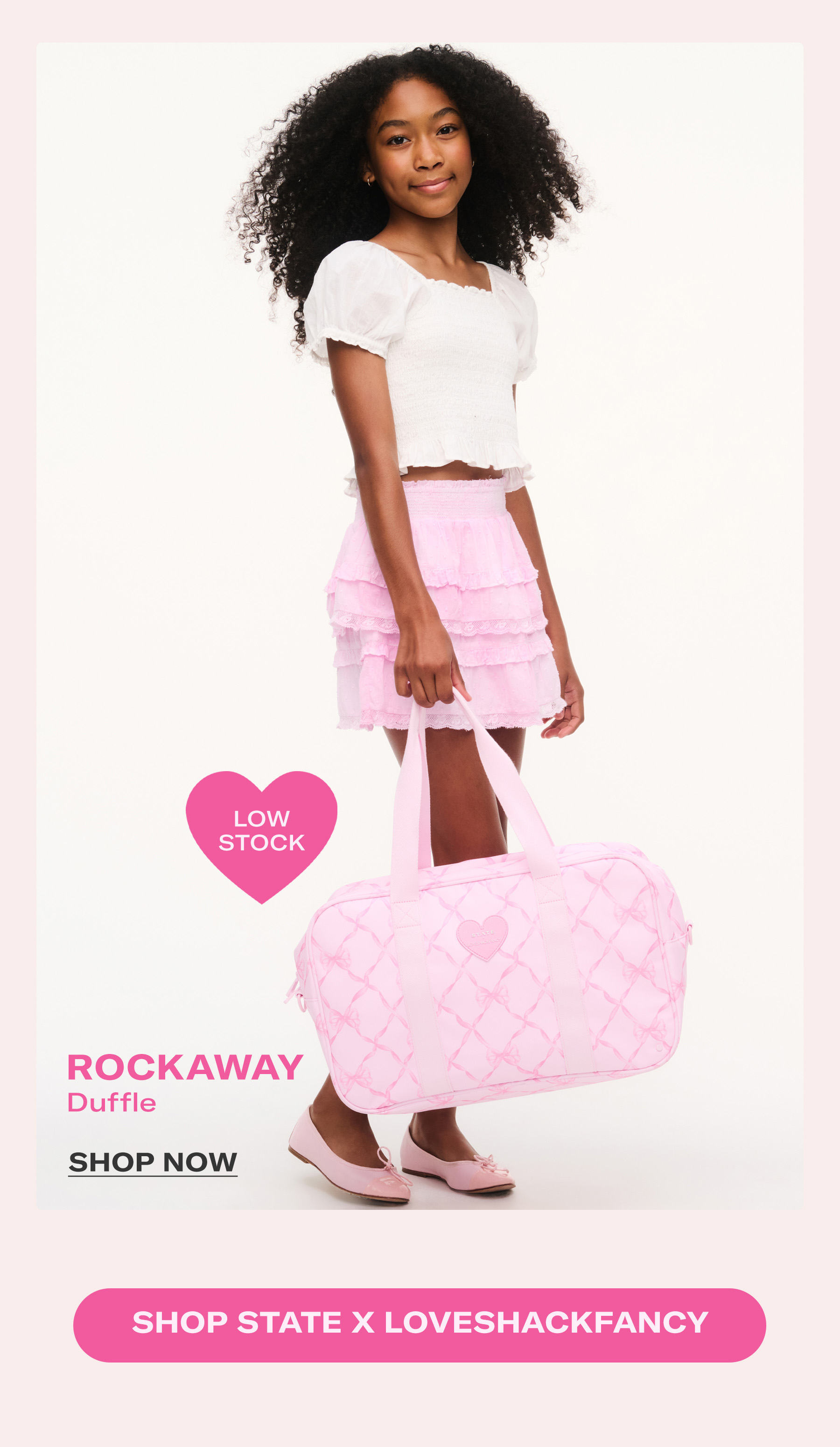 Shop Rockaway Duffle Pink Peppermint