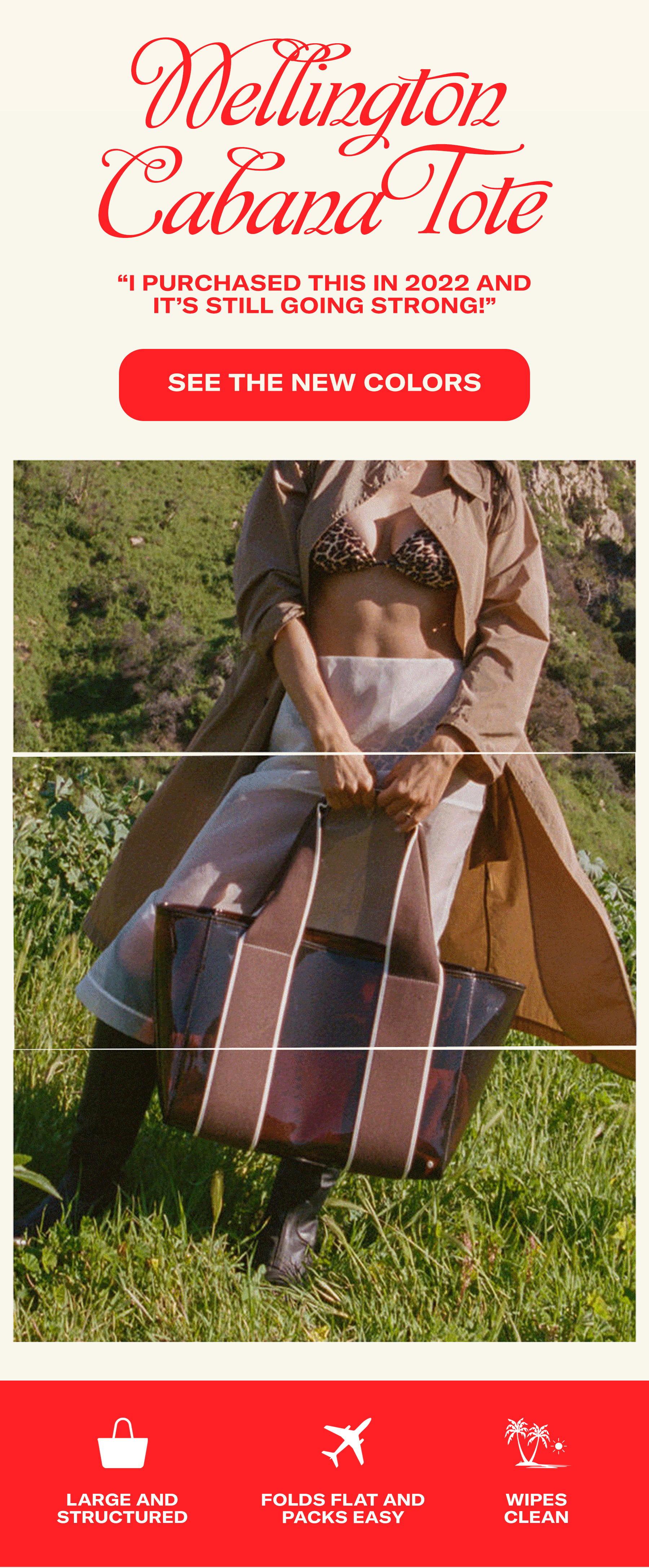 Wellington Cabana Totes See the new colors