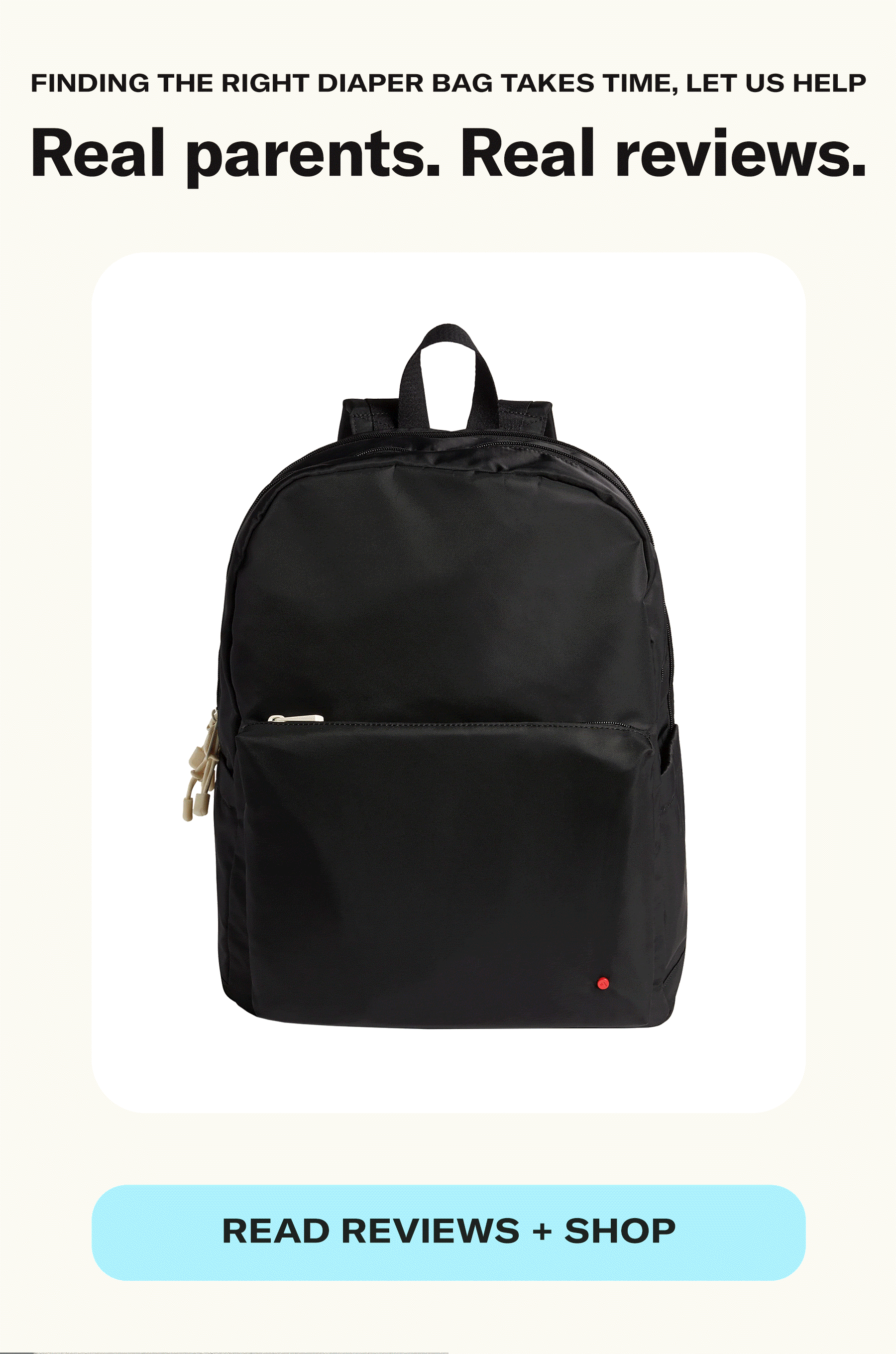 Finding the right diaper bag takes time, let us help