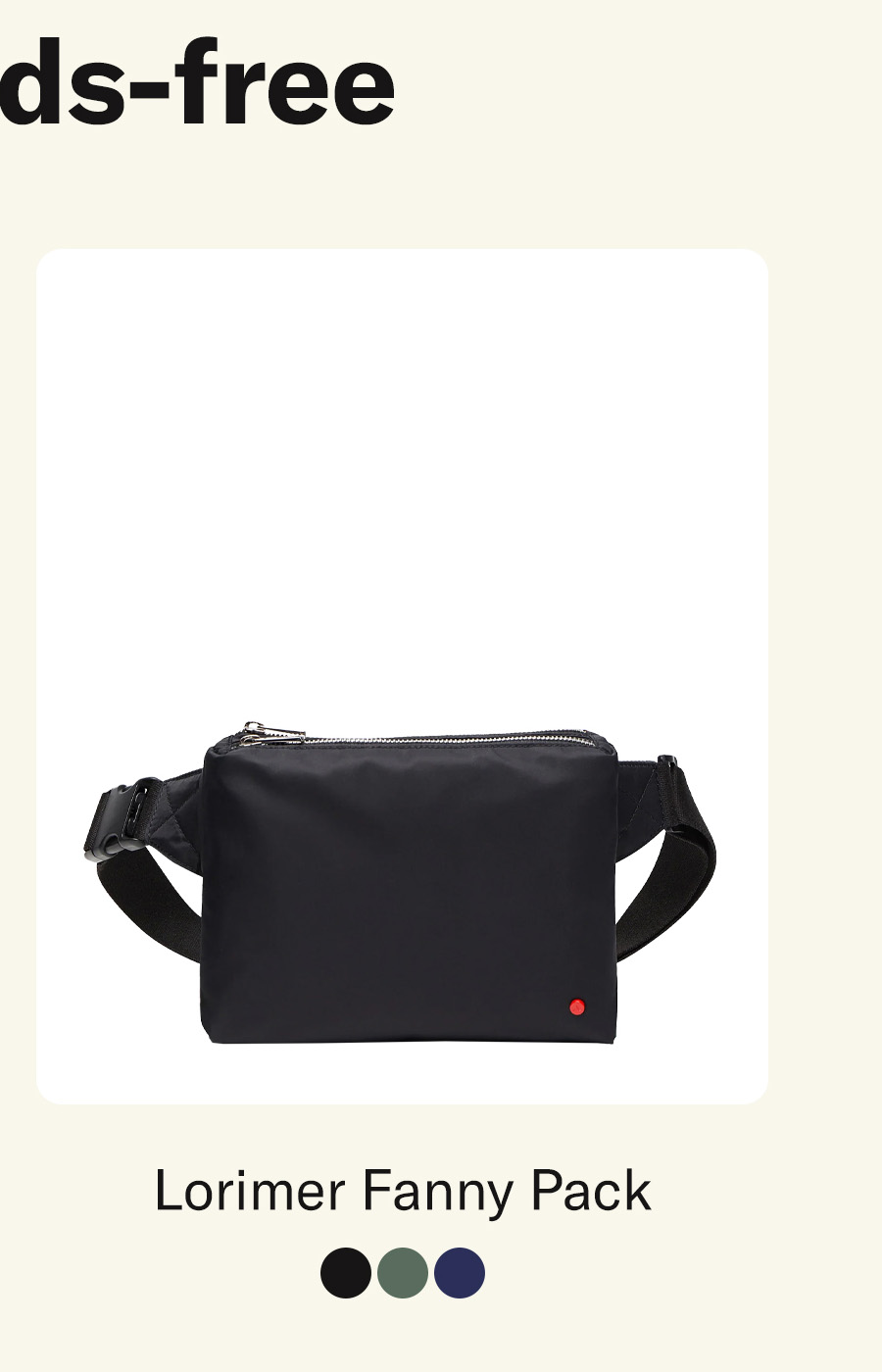 STATE Bags Lorimer Fanny Pack 