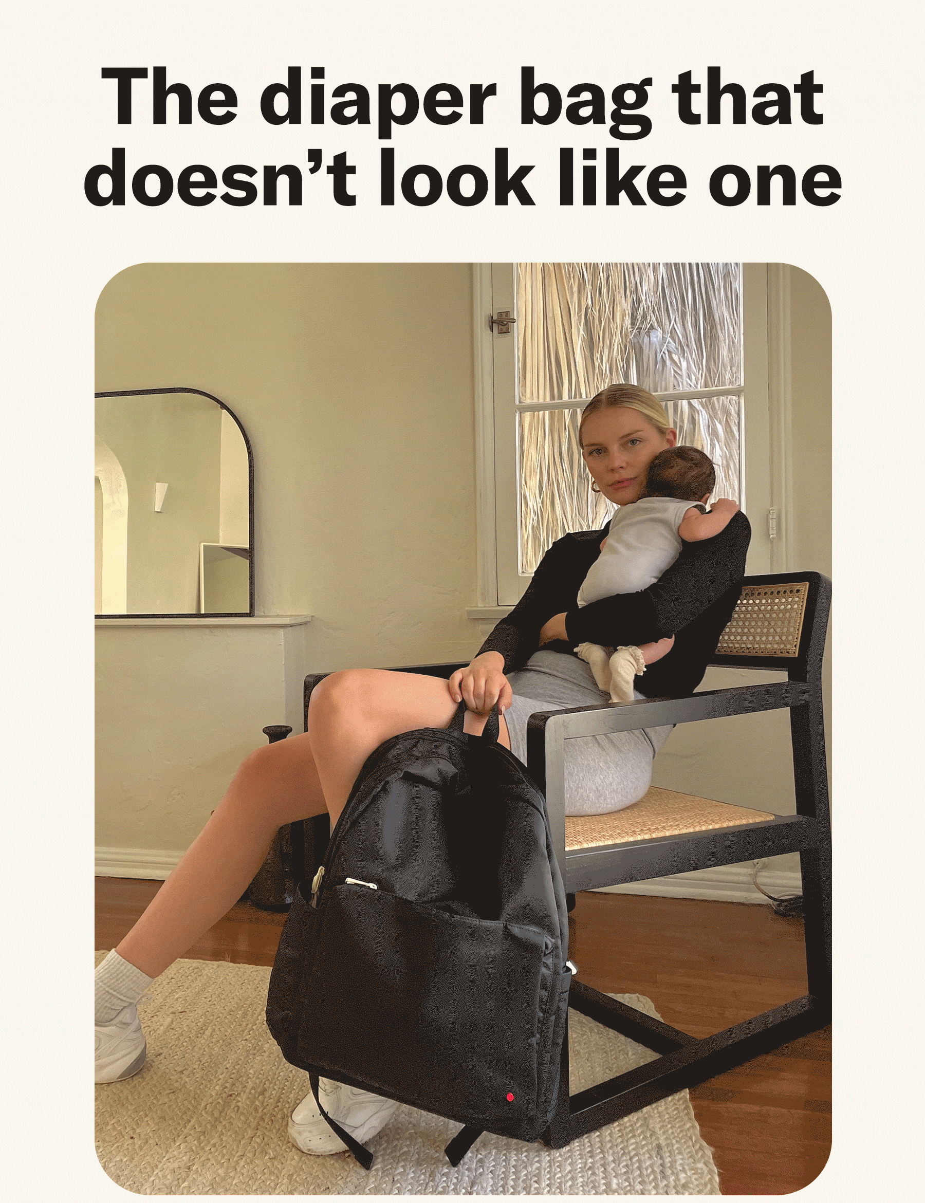 The diaper bag that doesn't look like one