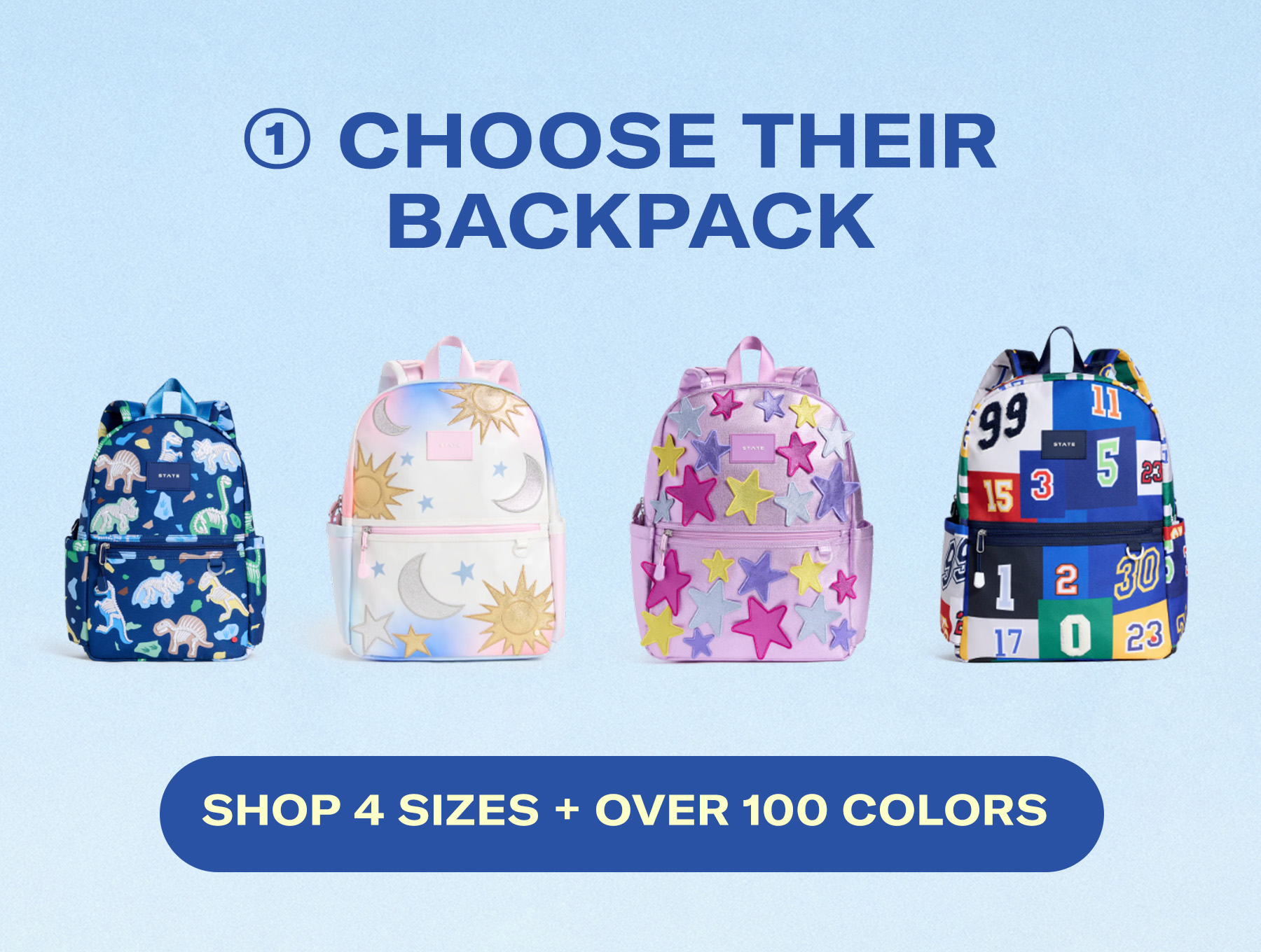 Choose their backpack