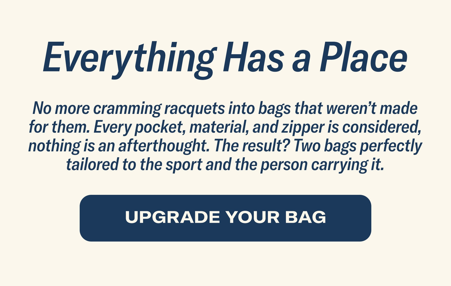 Upgrade Your Bag
