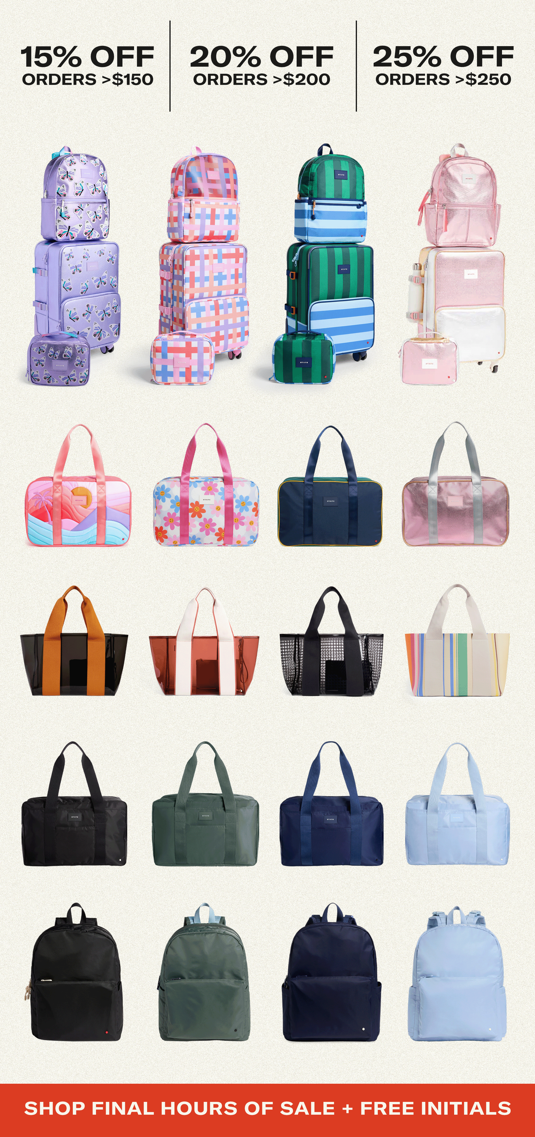 SHOP FINAL HOURS OF SALE + FREE INITIALS
