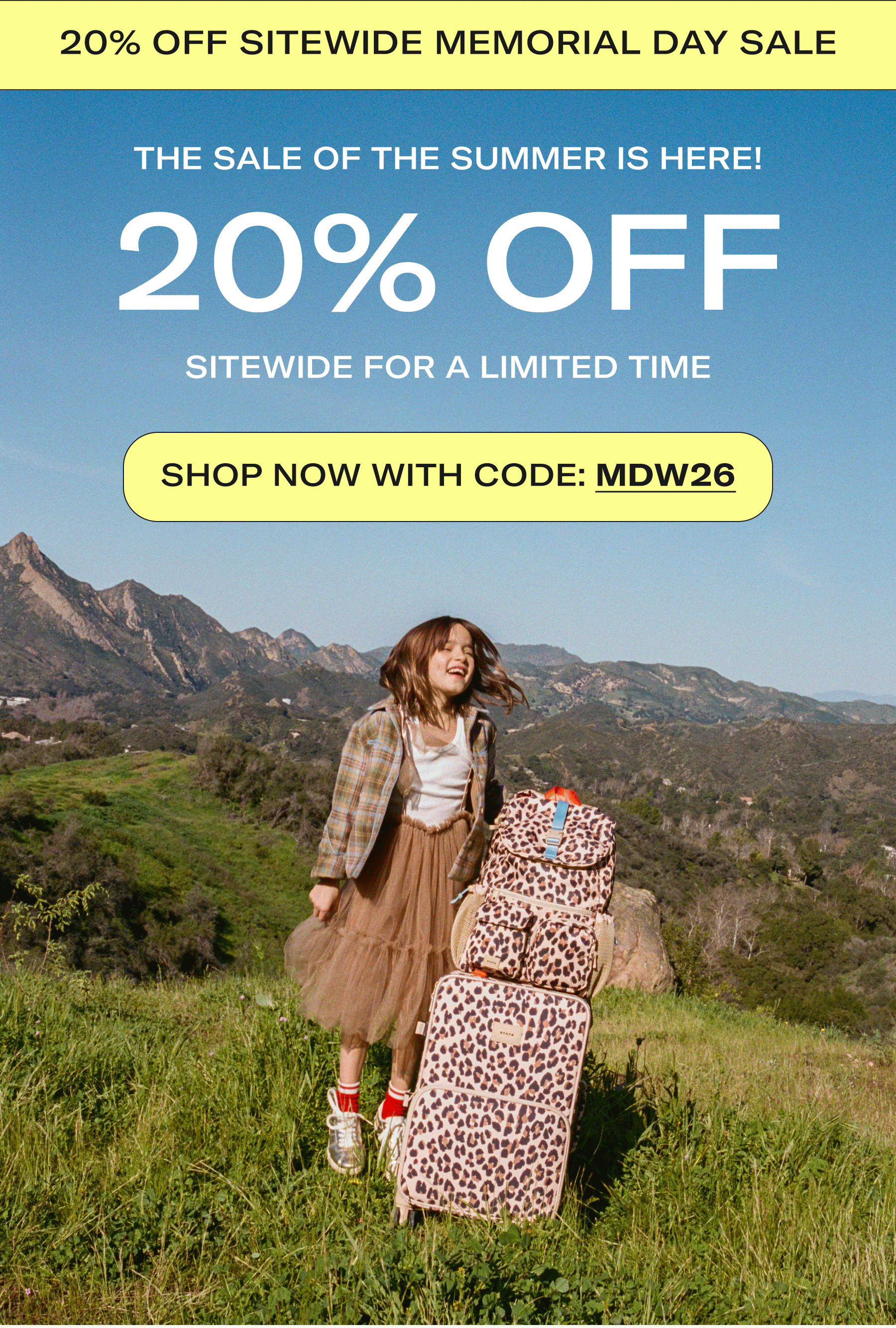 20% OFF SITEWIDE FOR A LIMITED TIME