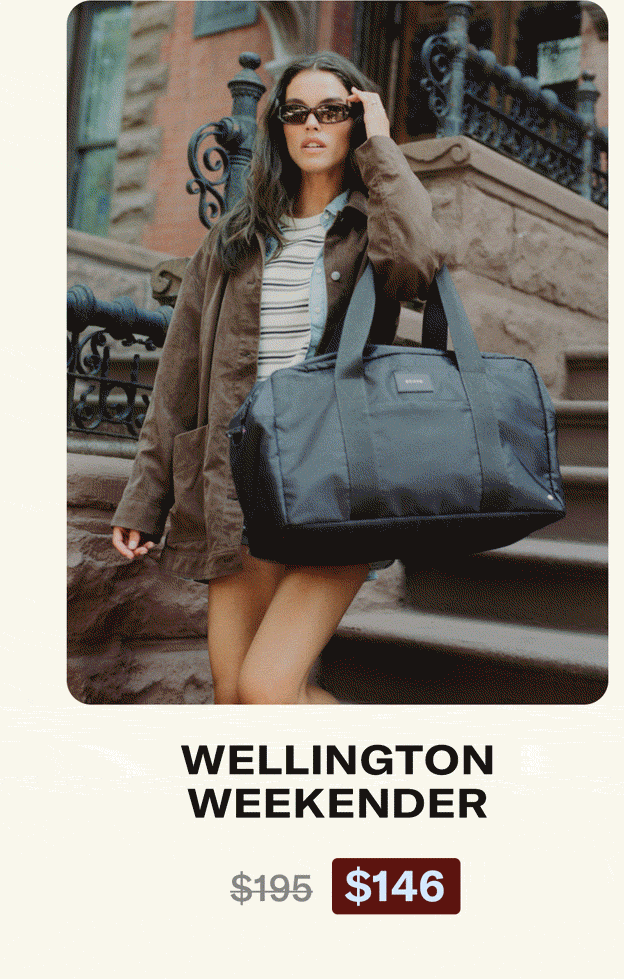 Personalize Wellington Weekender Black