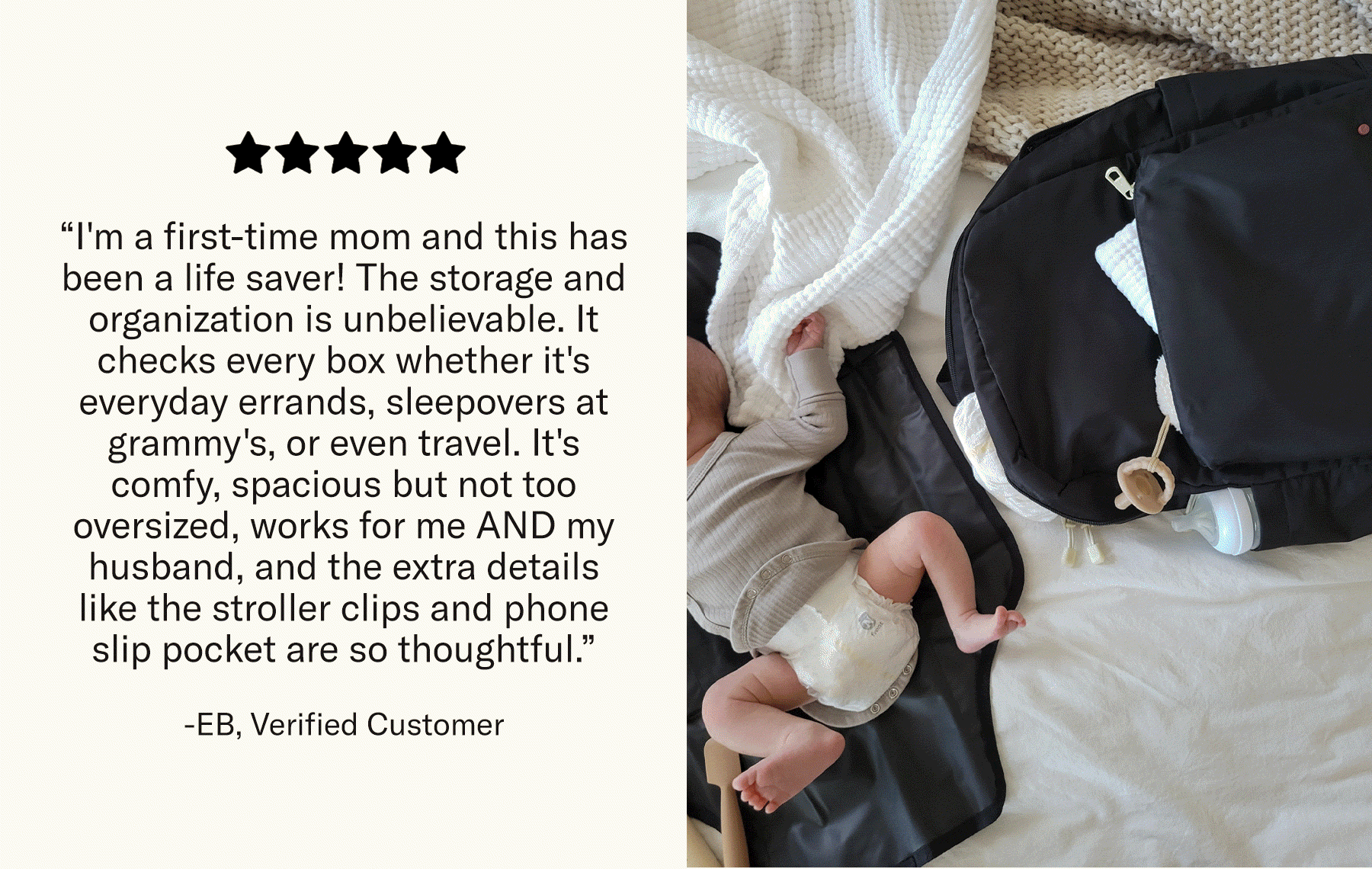 Lorimer Diaper Backpack features