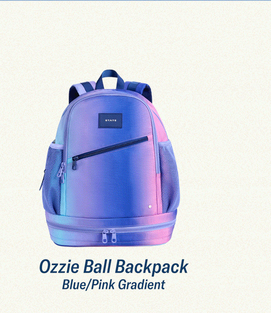Shop Ozzie Ball Backpack Blue/Pink Gradient 