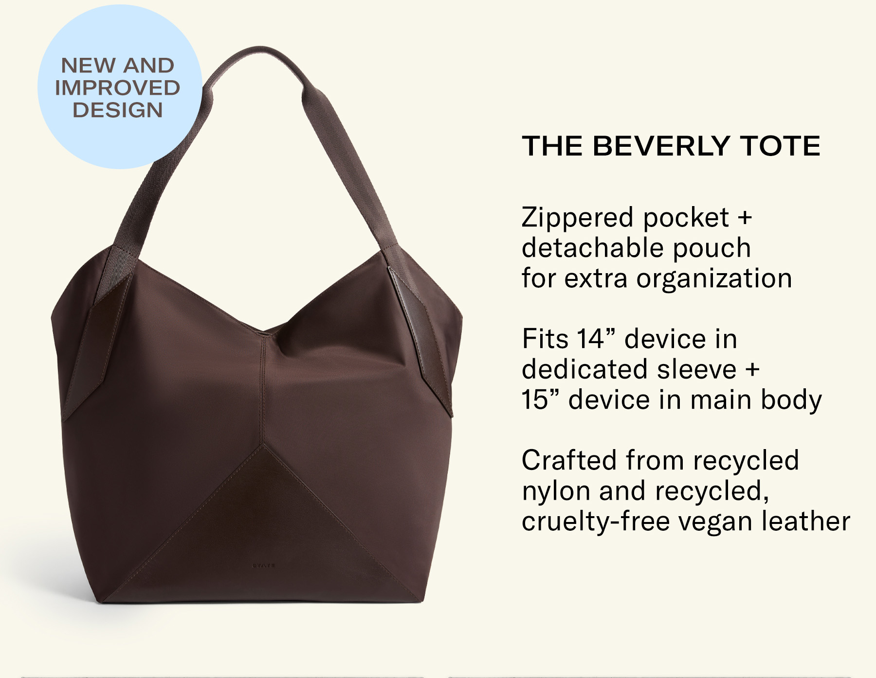 The beverly Tote Brown