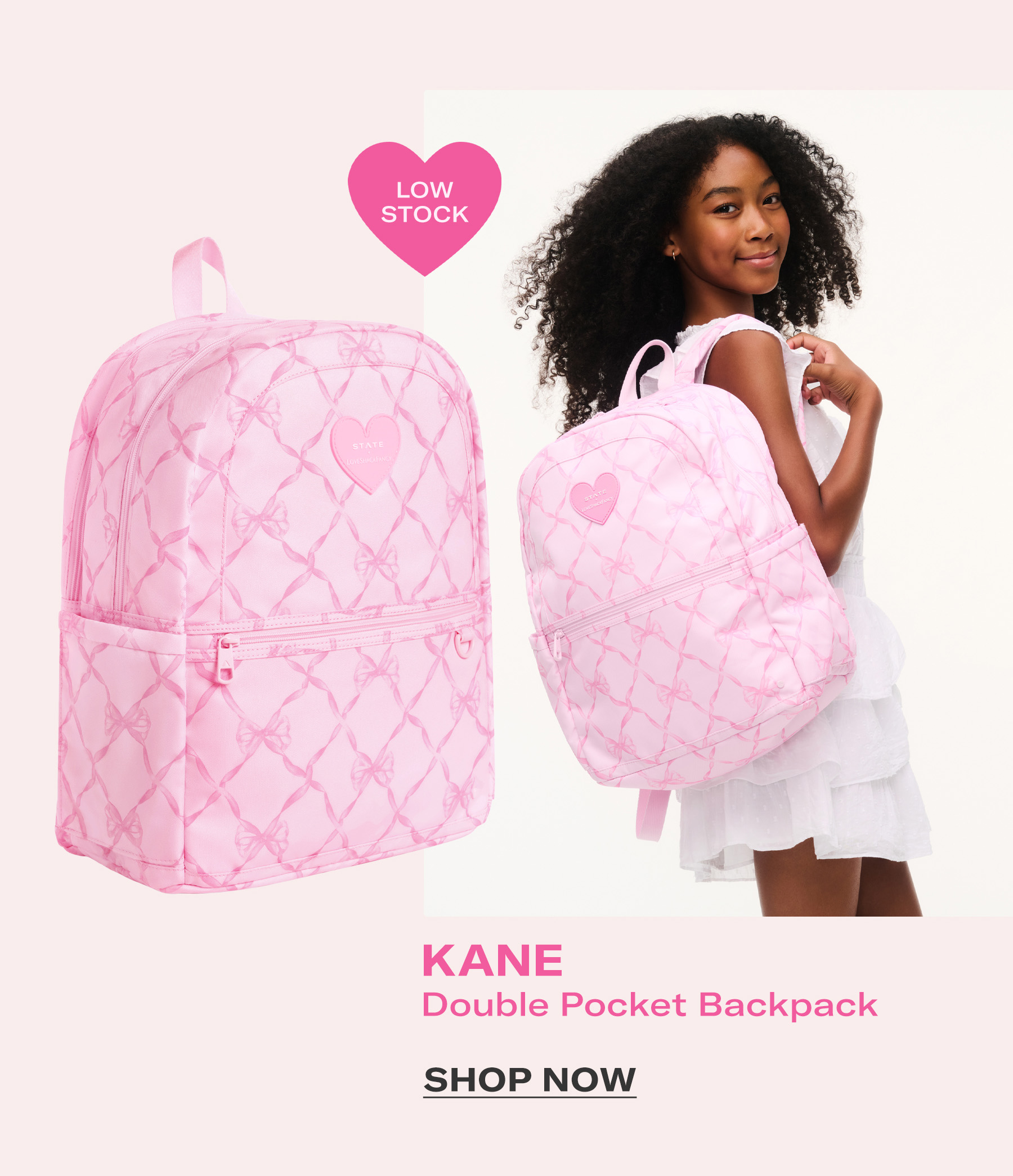 Shop Kane Backpack Pink Peppermint