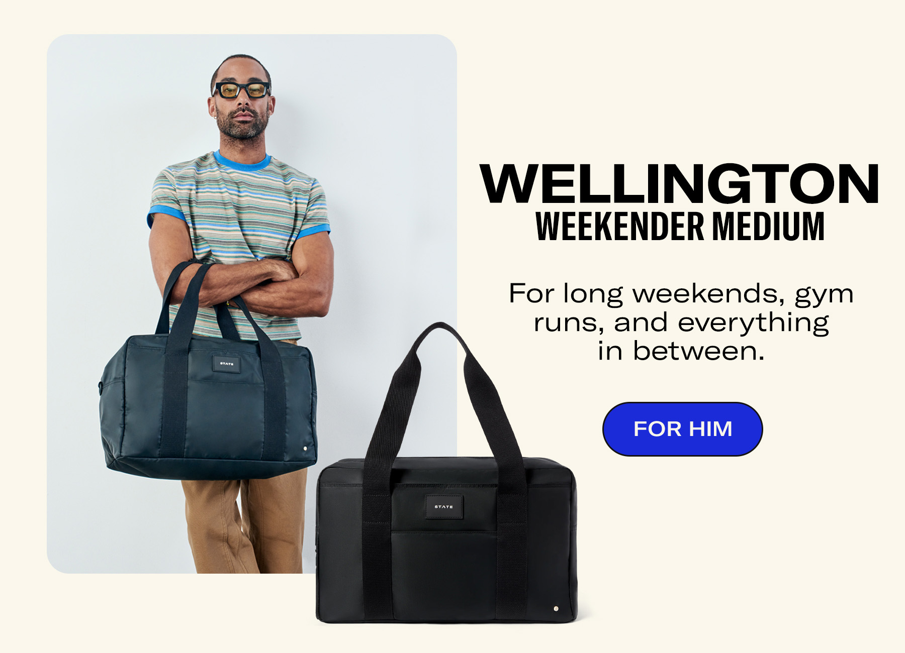 Wellington weekender medium for him