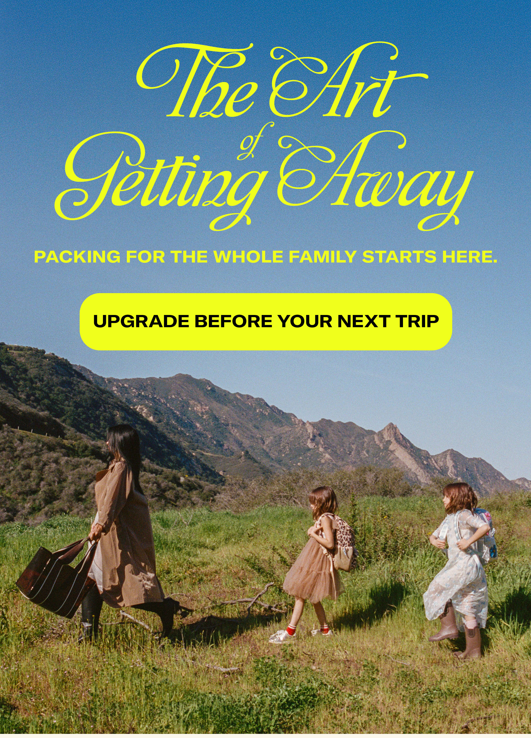 The art of getting away shop now