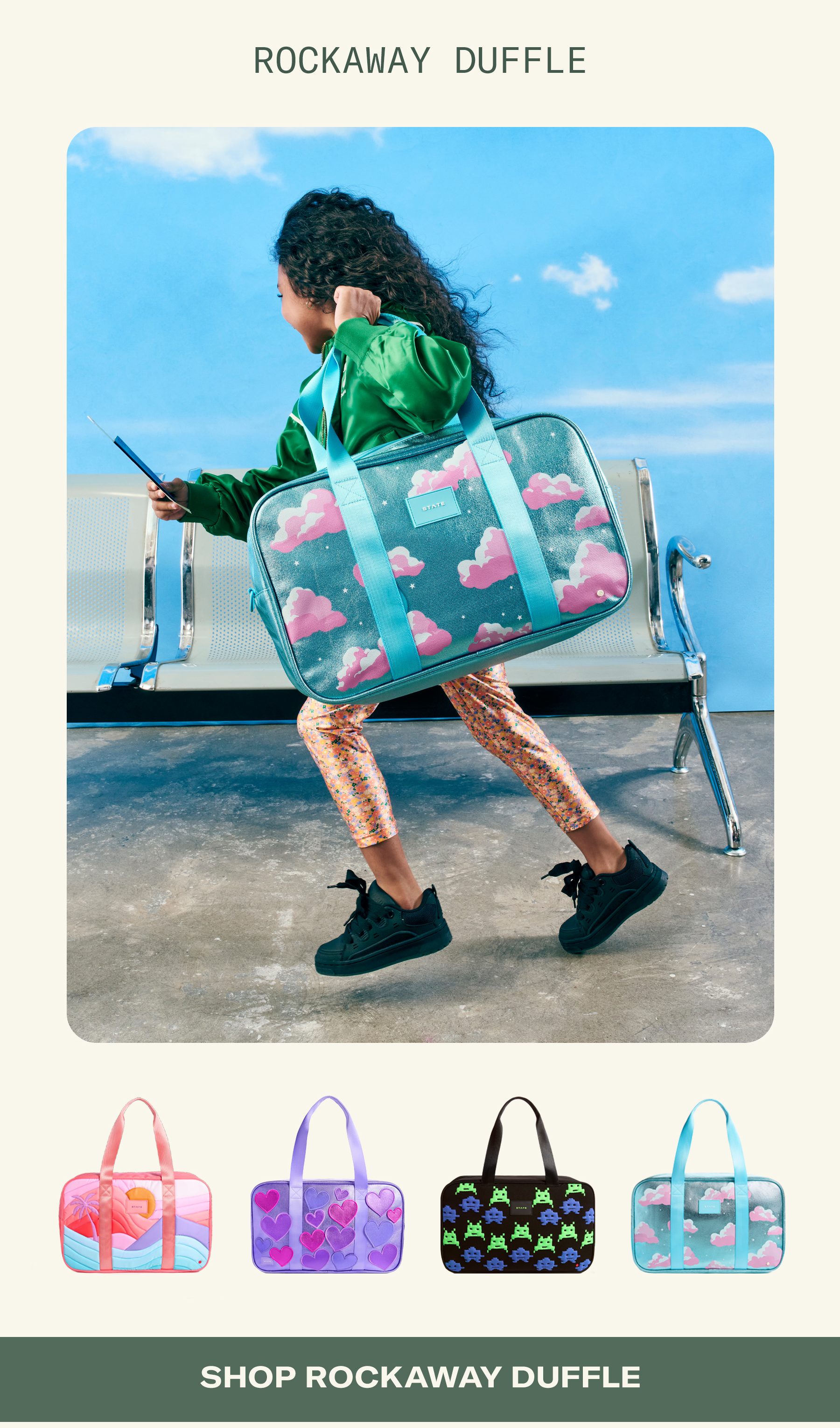 Rockaway Duffle Clouds