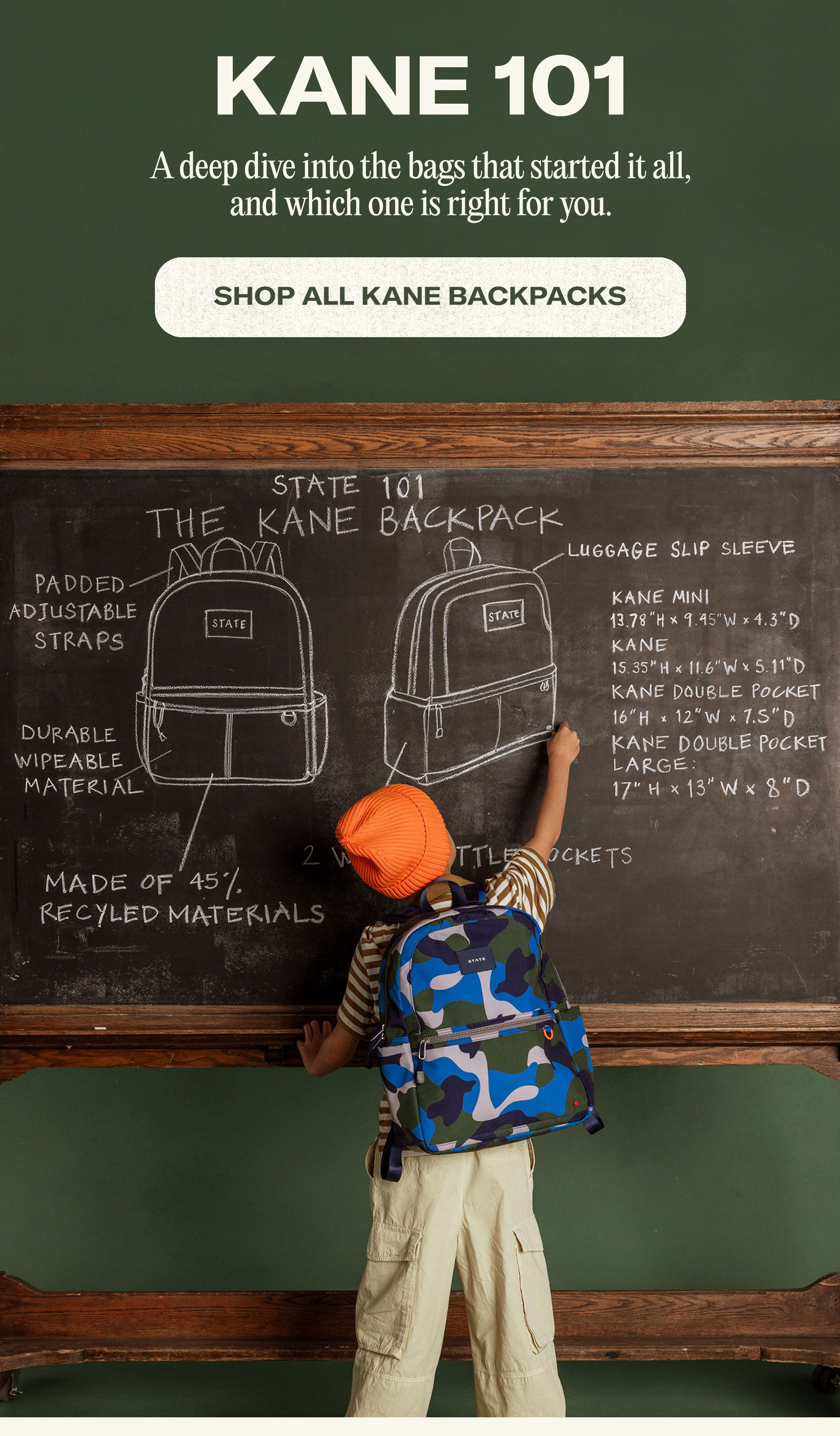 Kane 101 Shop All Kane Backpacks