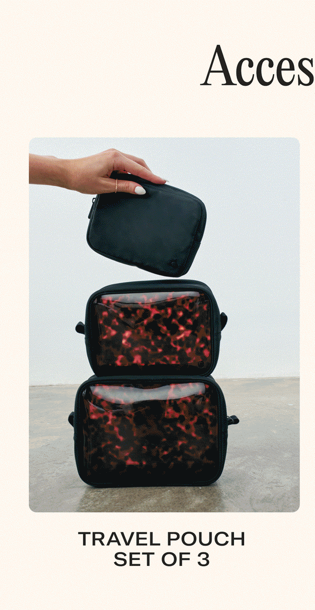 Shop travel pouch set of 3