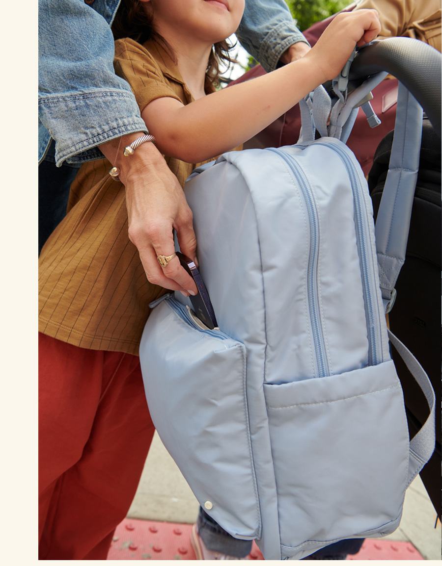 Lorimer Diaper Bag Ice Blue