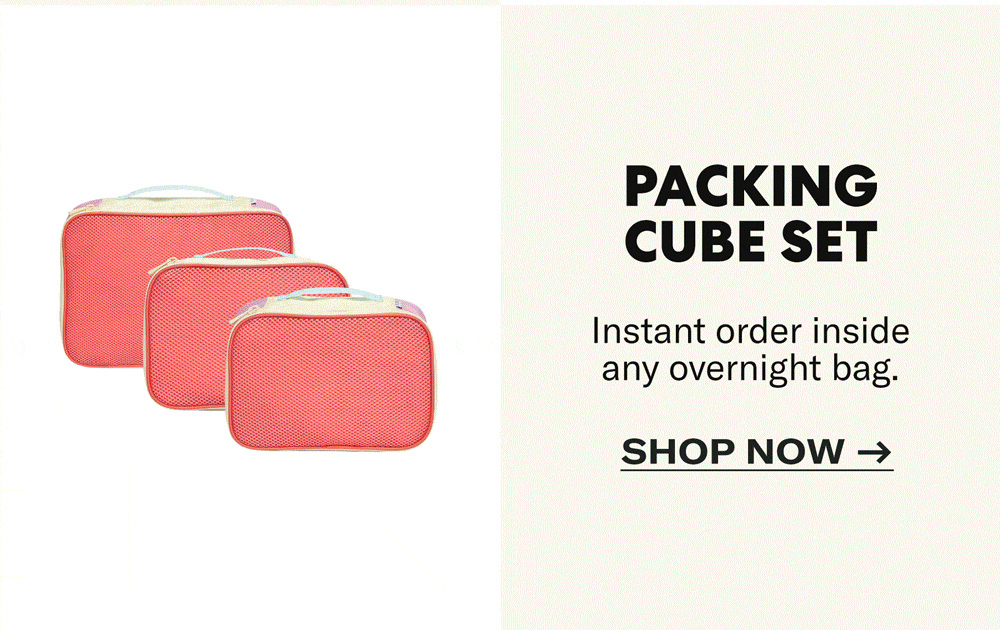 Shop Packing cube set pink