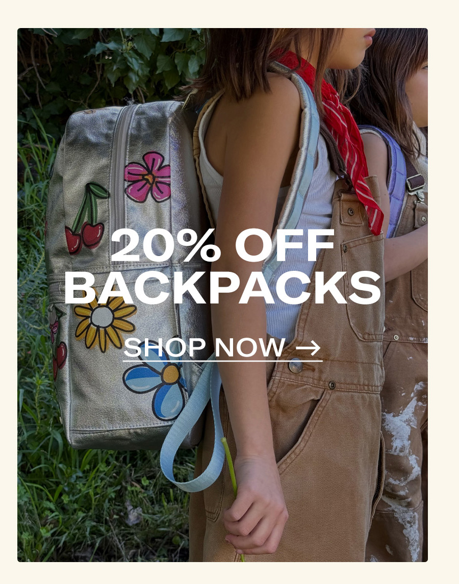 Shop 20% Off Backpacks