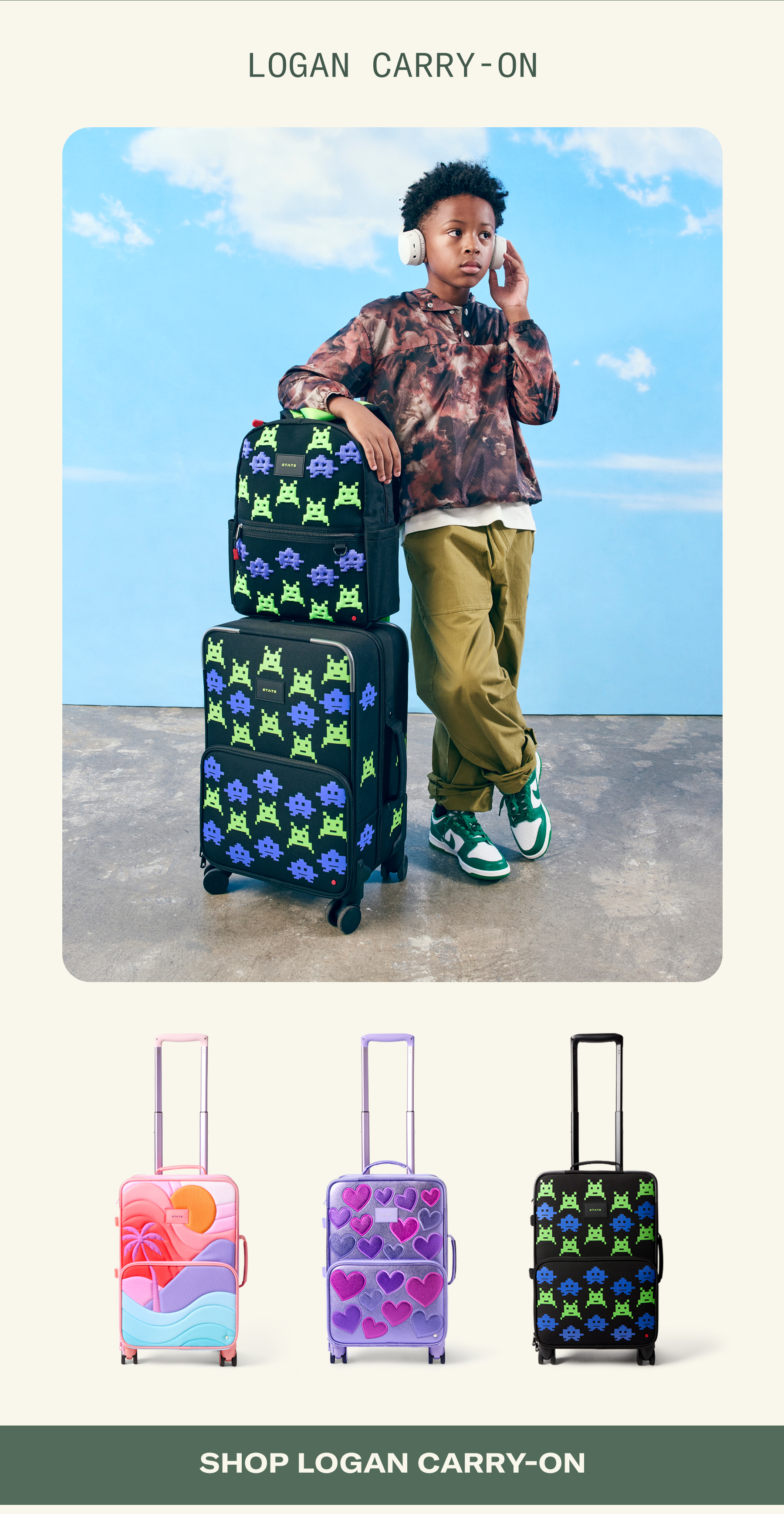 Logan Carry-On Suitcase Arcade