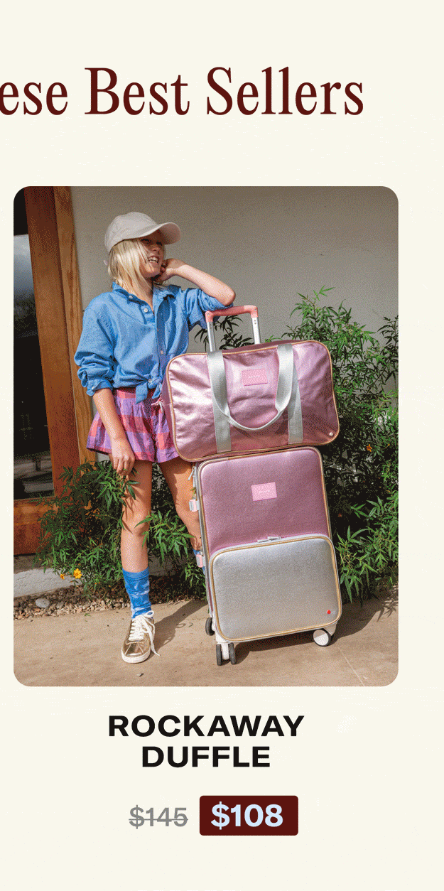 Personalize Rockaway Duffle Pink/Silver