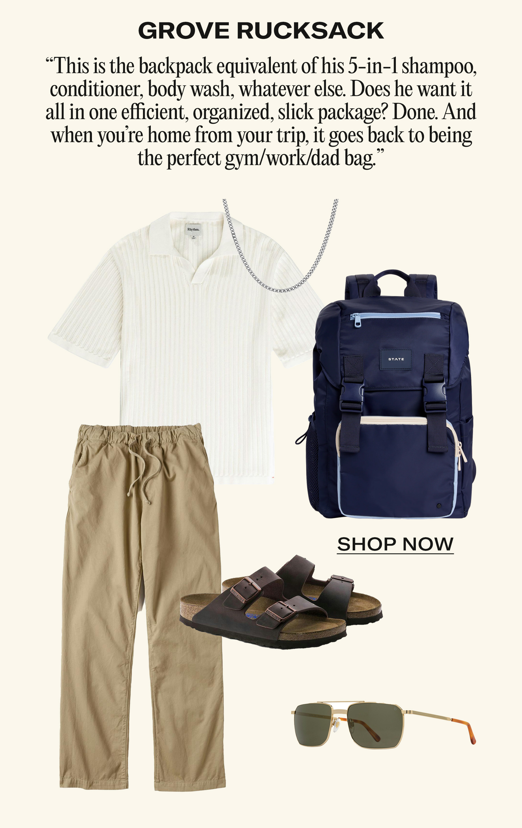 Shop Kane Double Pocket Large Backpacks