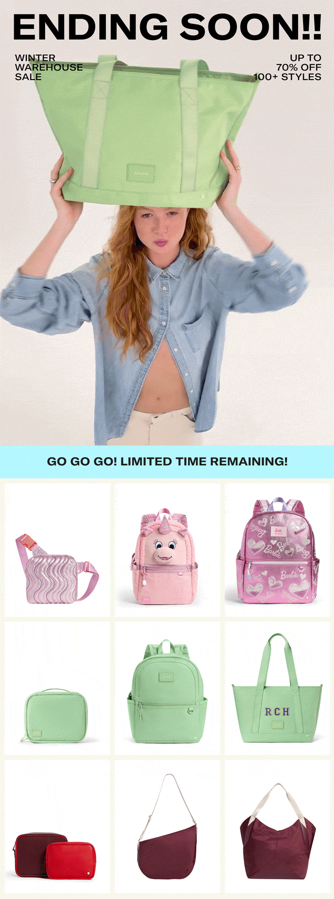 ENDING SOON Winter Warehouse Sale