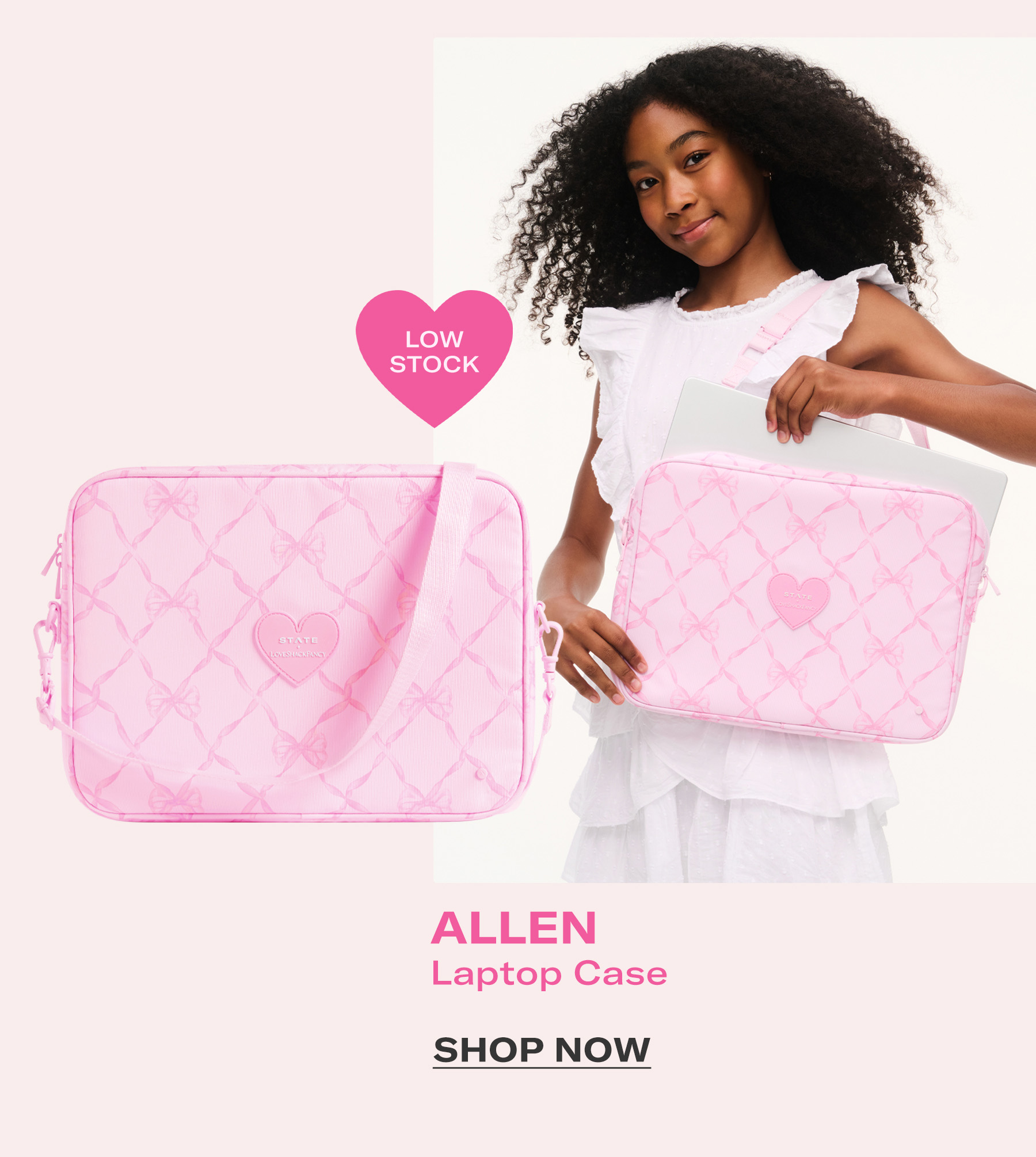 Shop Allen Laptop Case Pink Peppermint