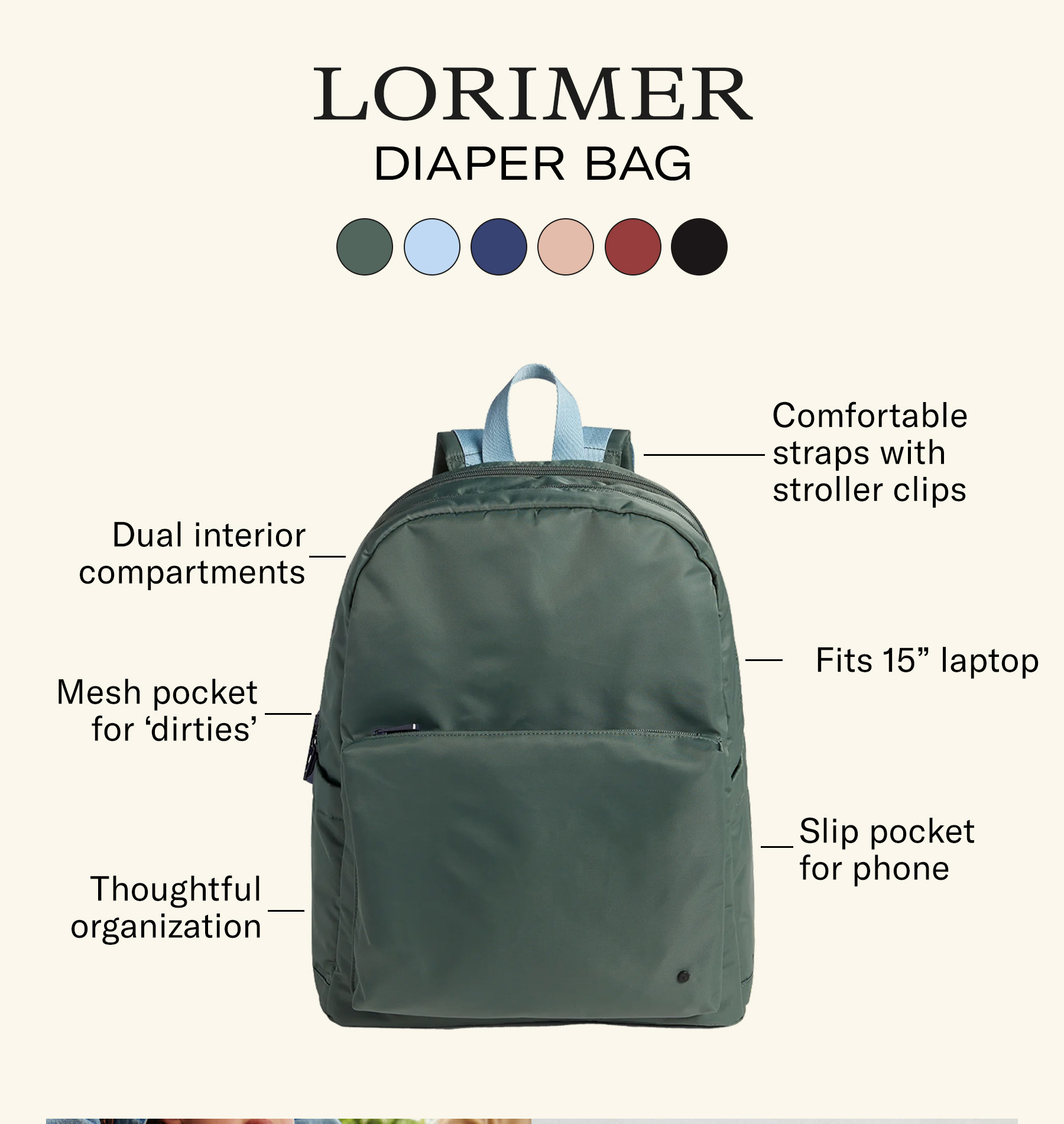 Lorimer Diaper Bag