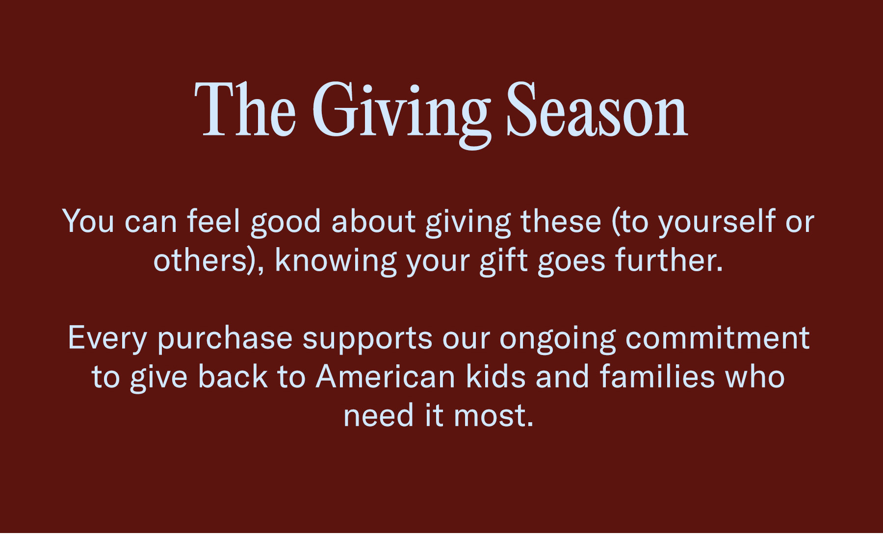The Giving Season 