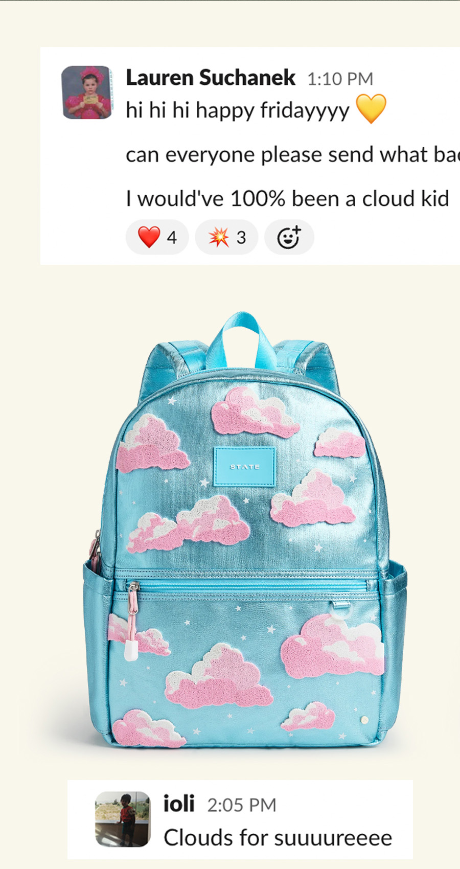 Kane Backpack Clouds