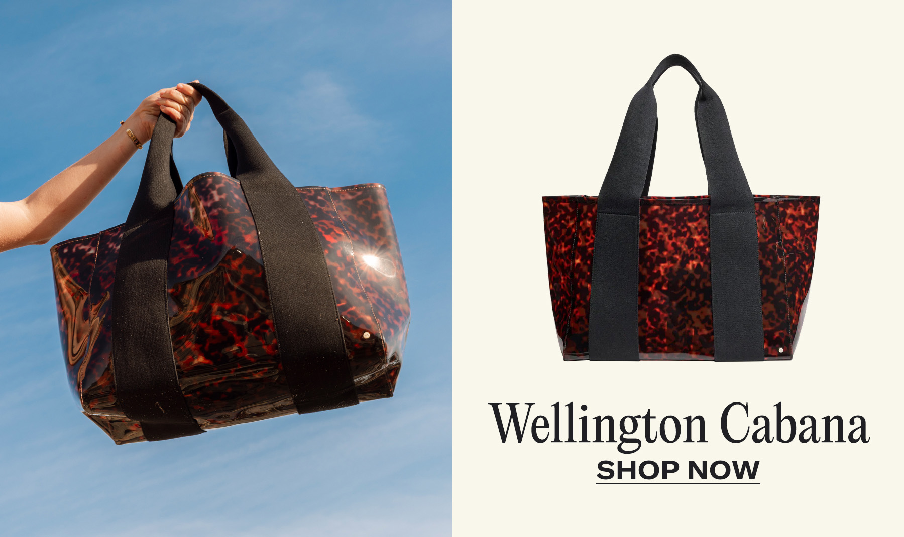 Wellington Cabana Tote Tortoise