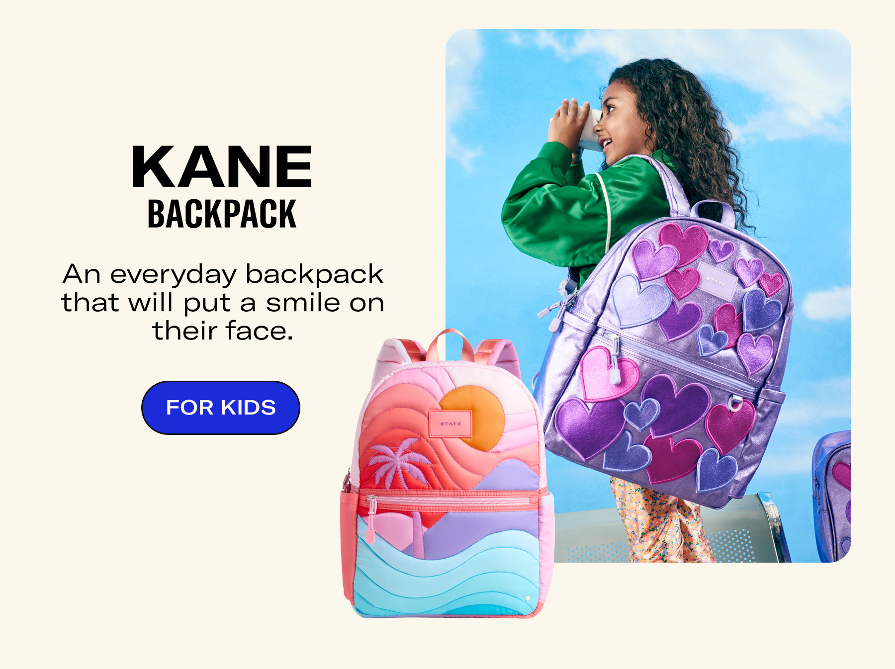 Kane Backpack sunset puffer