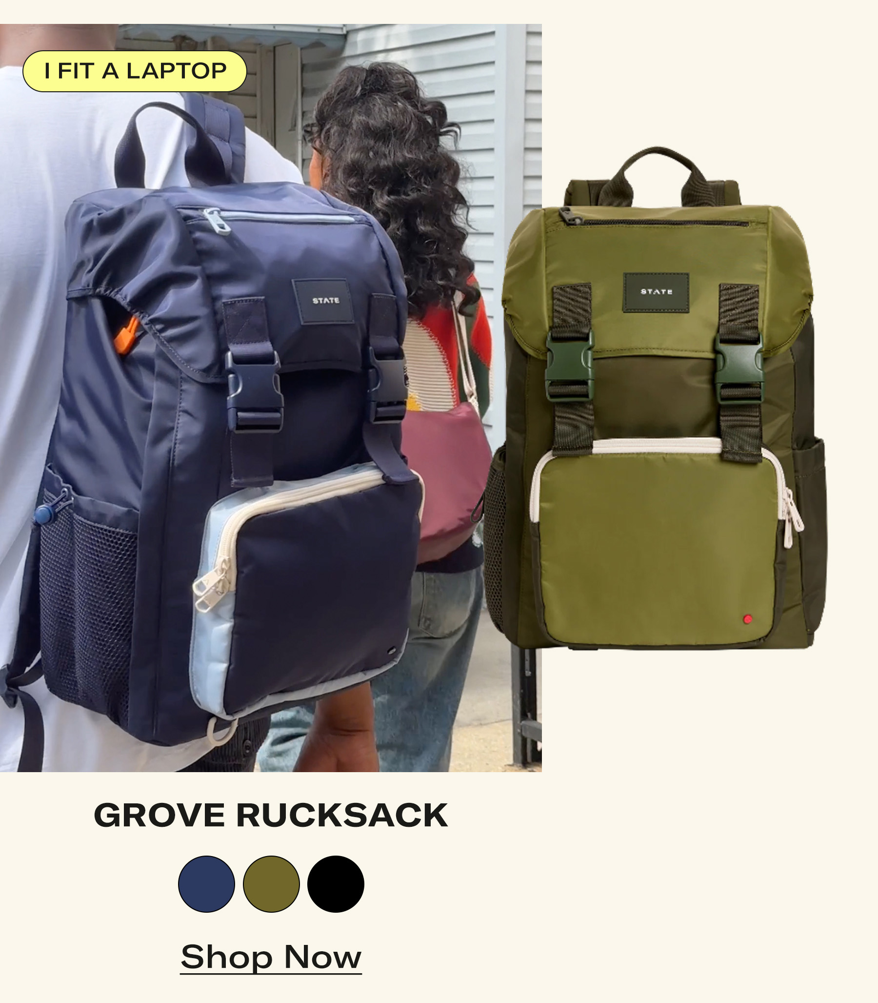 Shop Grove Rucksack Olive