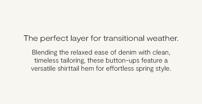 The perfect layer for transitional weather.