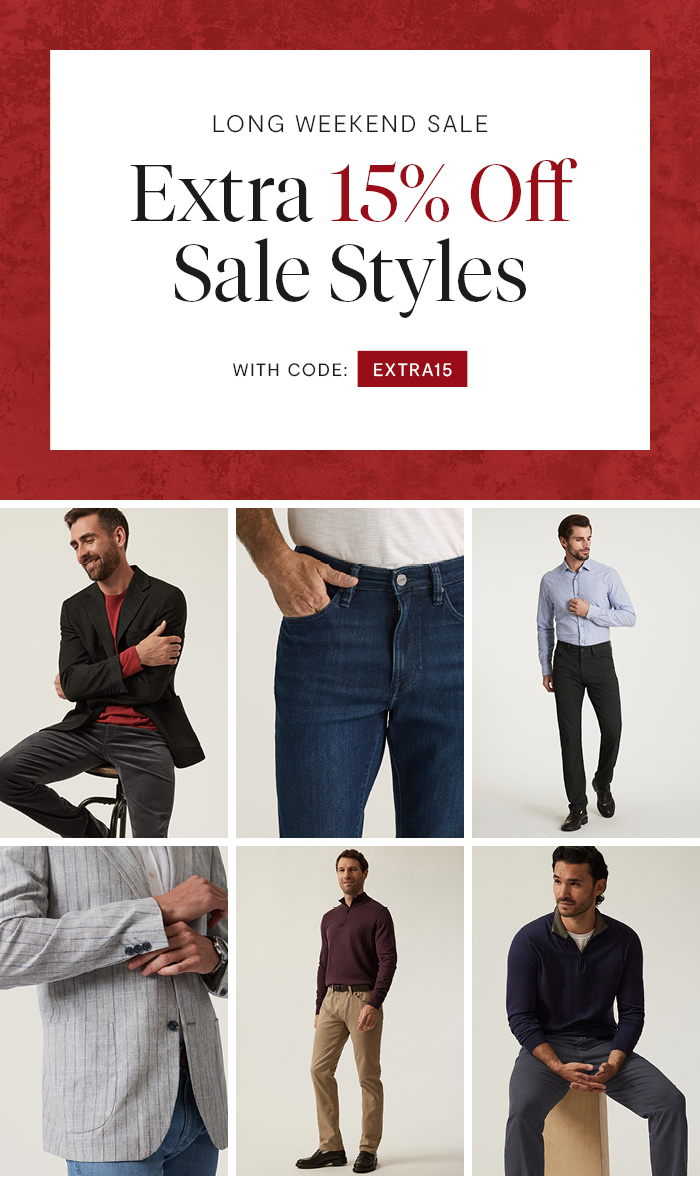 Long Weekend Sale: Extra 15% Off Sale with code EXTRA15